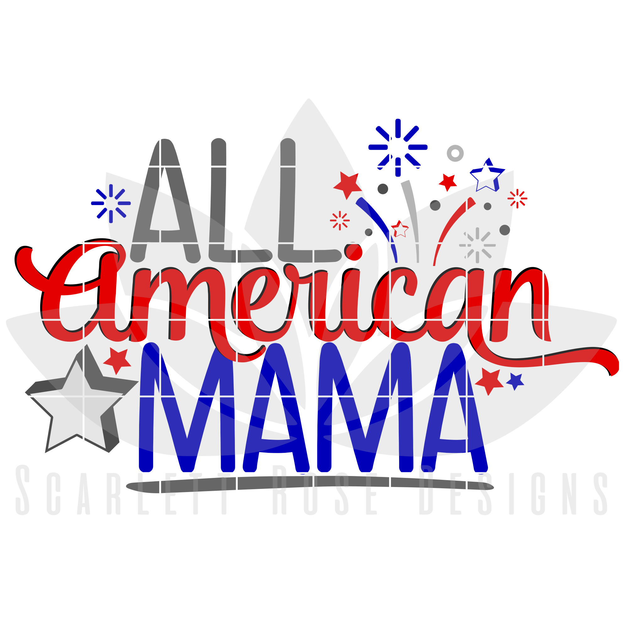 Download Fourth Of July Svg All American Mama Svg Cut File Scarlett Rose Designs