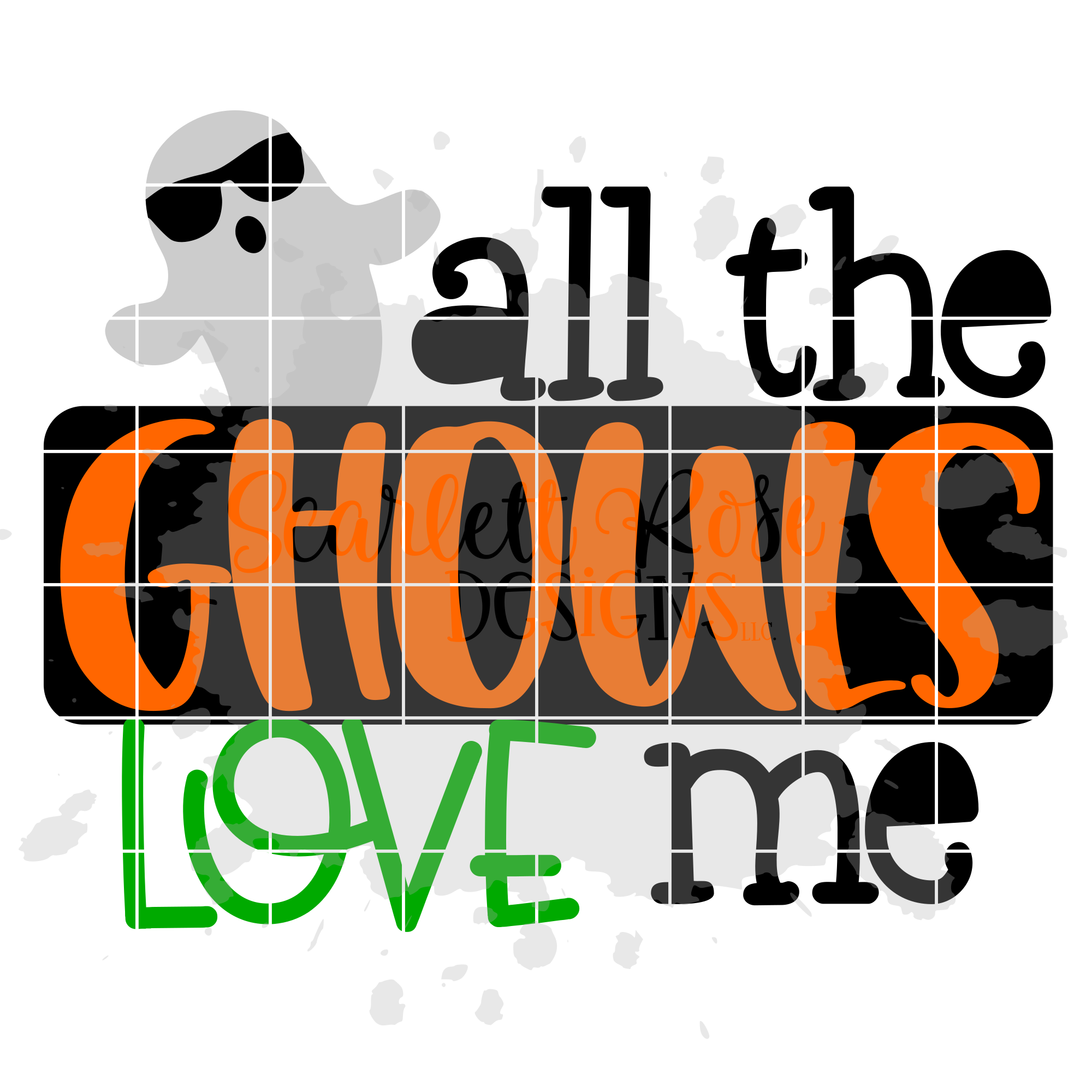 Halloween Svg All The Ghouls Love Me Svg Scarlett Rose Designs