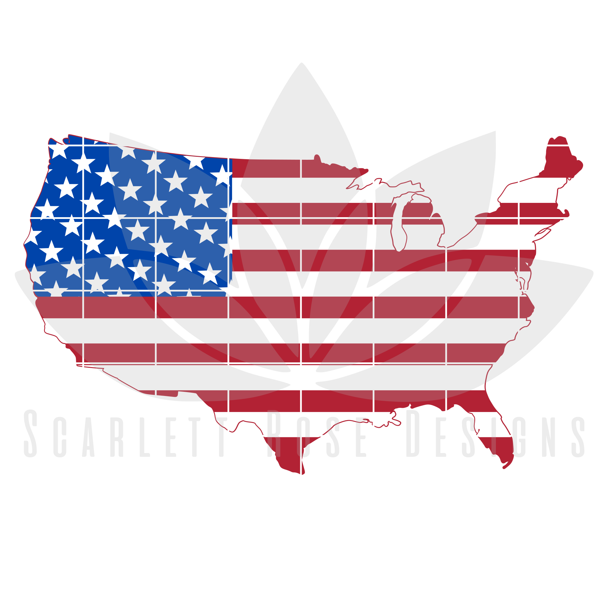 Download Fourth of July SVG, USA American Flag SVG - Scarlett Rose Designs