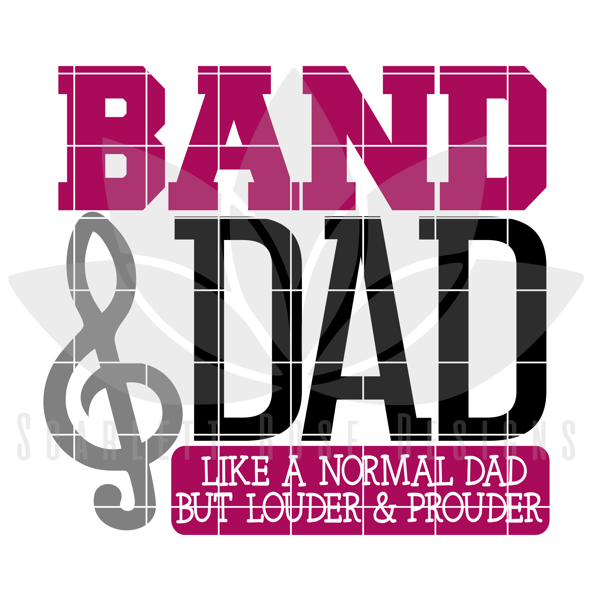 Download Sports SVG, Band Dad - Louder & Prouder SVG cut file ...