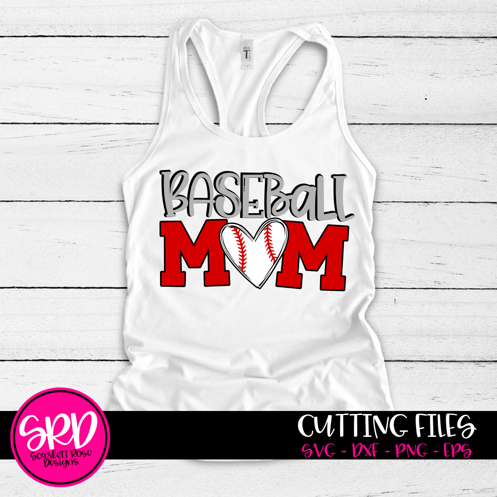 Download Baseball Mom Svg Svg Cut File Scarlett Rose Designs