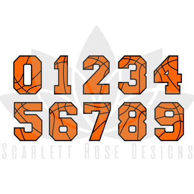 Basketball Font, Letters, Numbers, Monogram SVG cut file, Sports Font ...