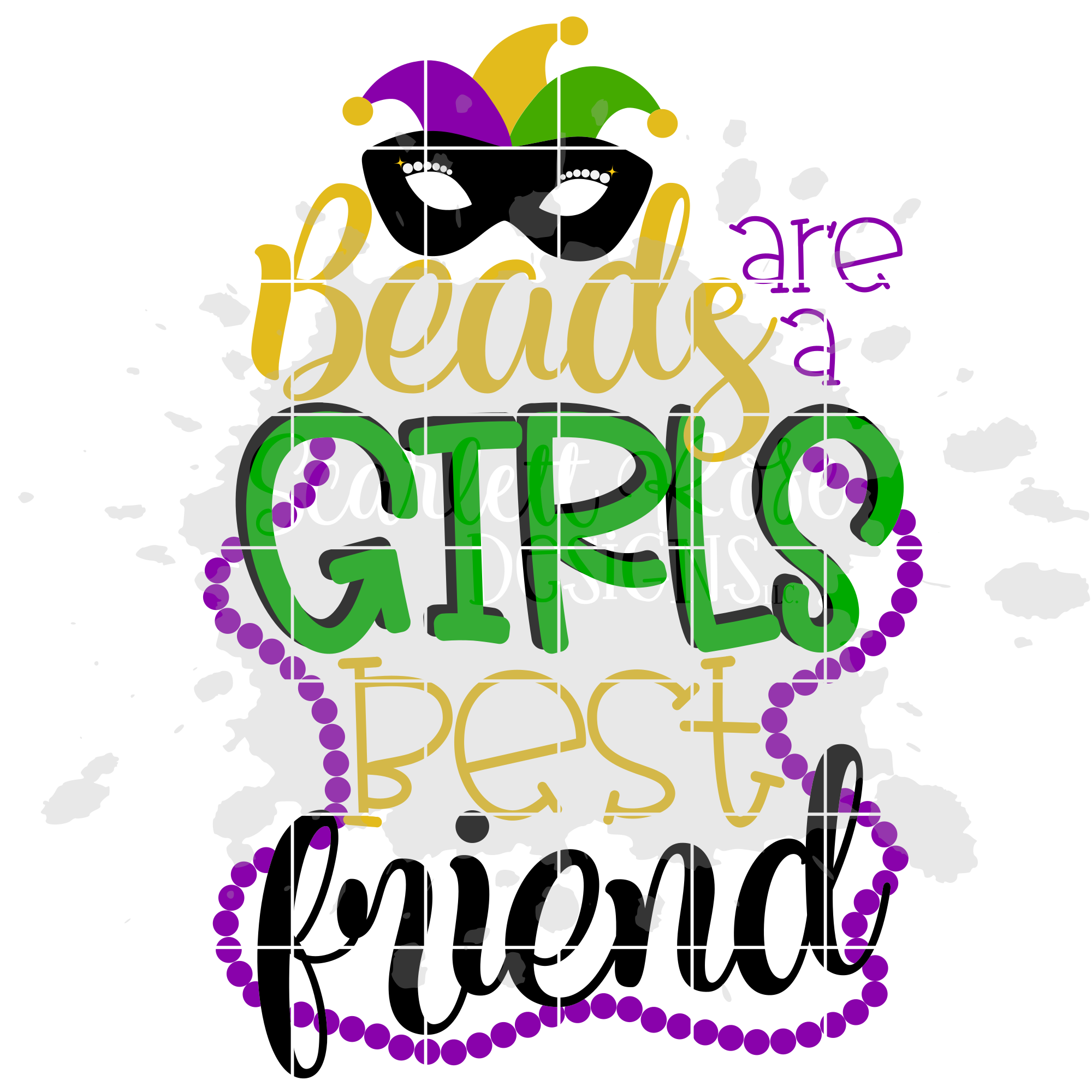 Download Mardi Gras Svg Dxf Beads Are A Girls Best Friend Svg Scarlett Rose Designs