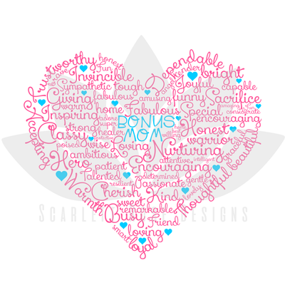 Download Mother S Day Svg Cut File Best Bonus Mom Heart Word Cloud Scarlett Rose Designs