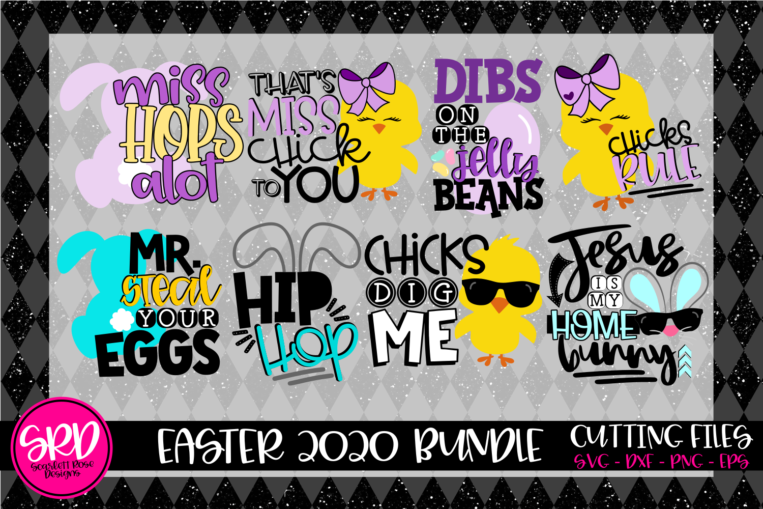 Easter Svg Easter 2020 Svg Bundle Scarlett Rose Designs