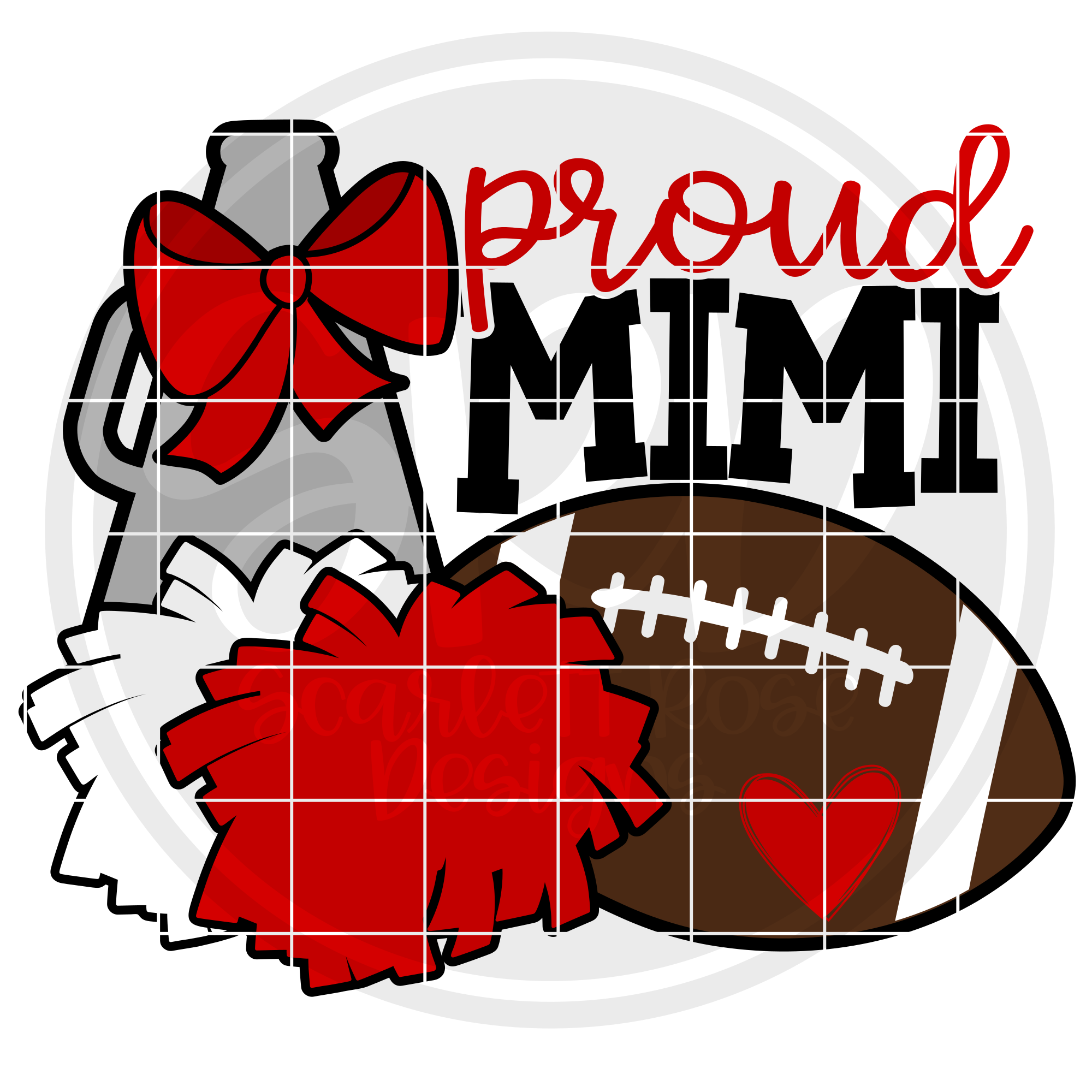 Download Sports SVG, Cheer Football Gear - Proud Mimi SVG cut file ...