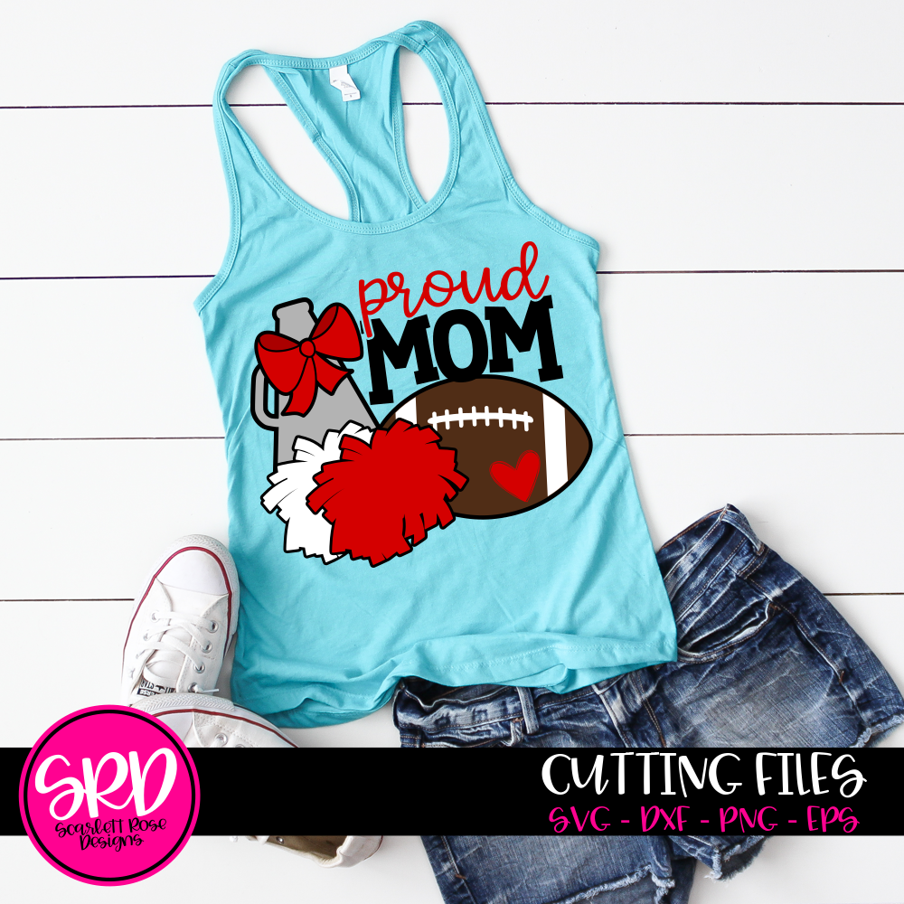 Download Sports SVG, Cheer Football Gear - Proud Mom SVG cut file ...