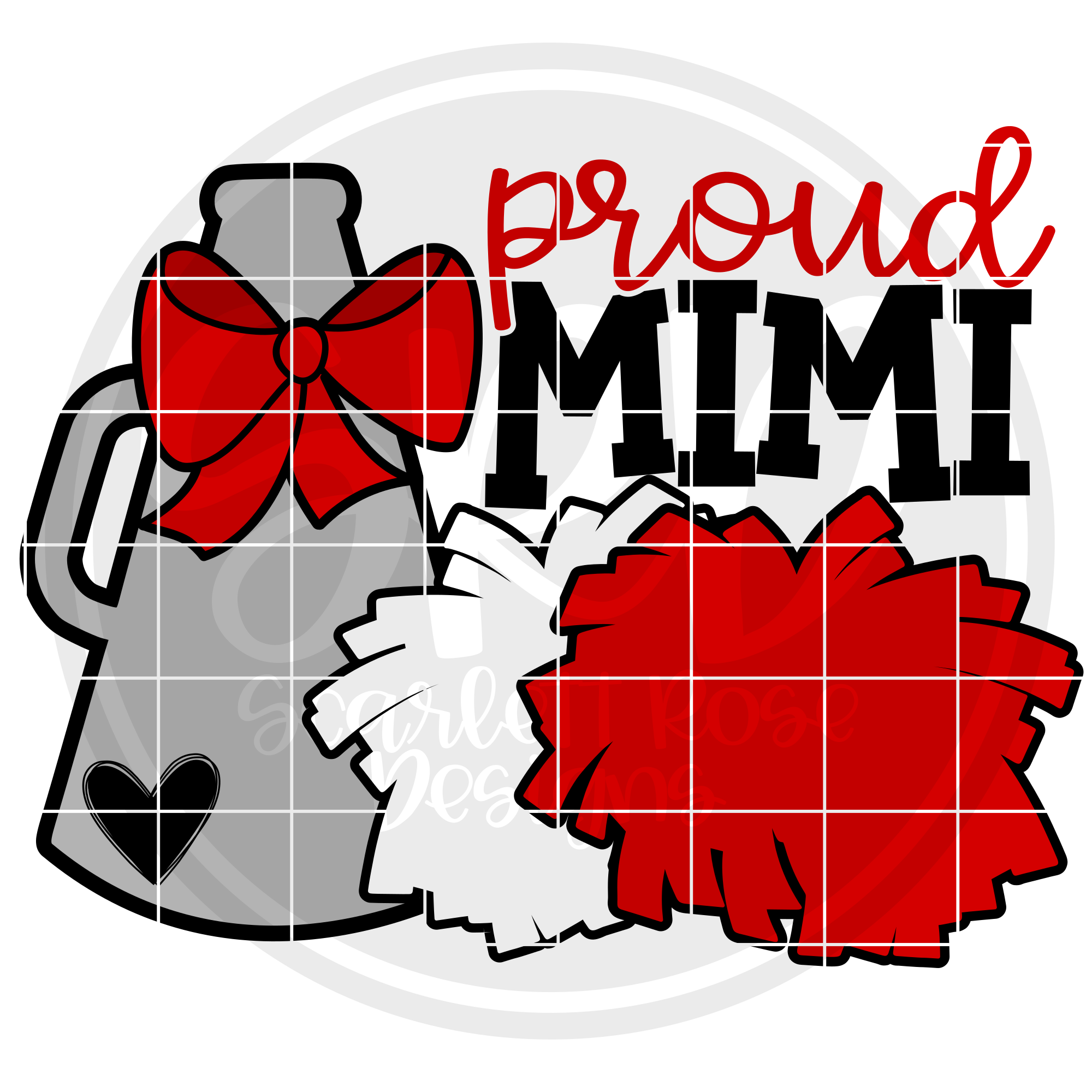 Sports Svg Cheerleading Gear Proud Mimi Svg Cut File Scarlett Rose Designs 