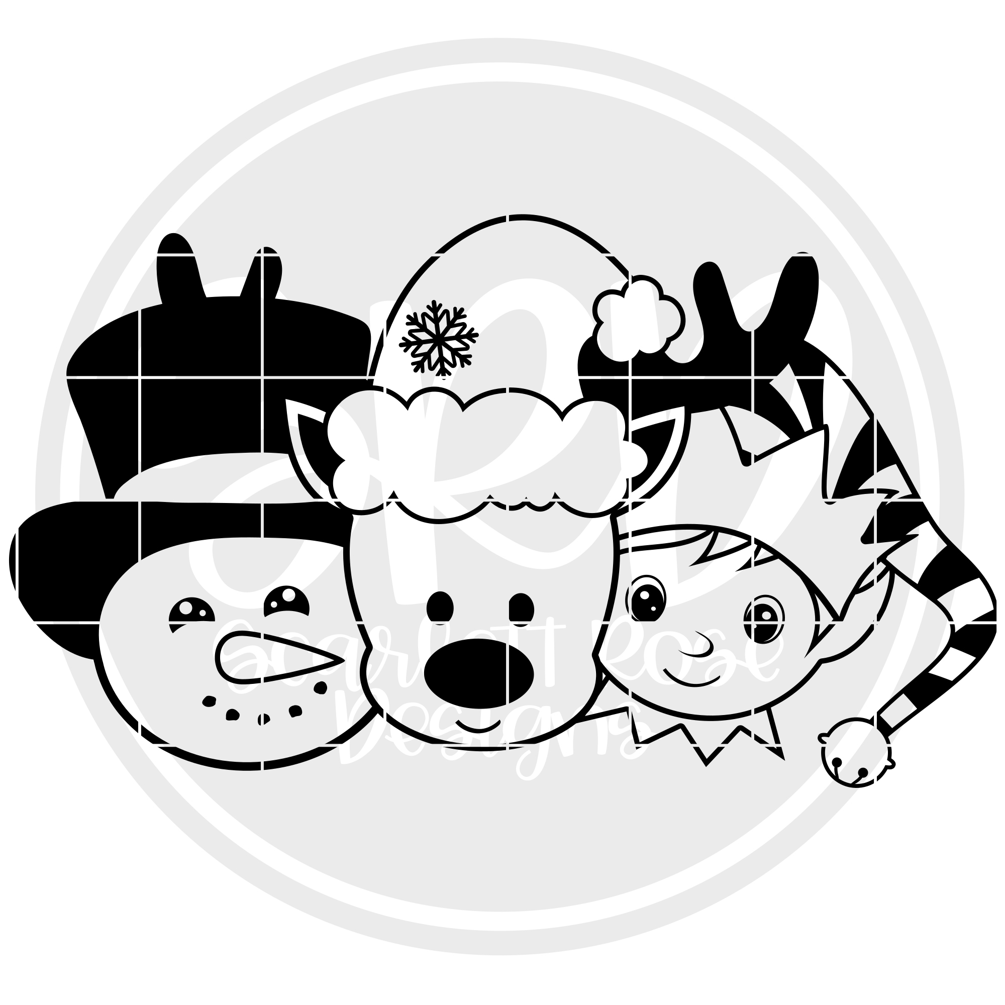 Download Santa Squad - Boys SVG cut file - Scarlett Rose Designs