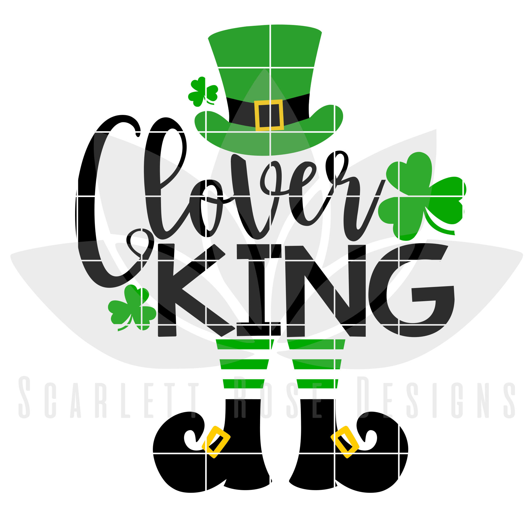 Download St Patrick S Day Svg Dxf Clover King Scarlett Rose Designs