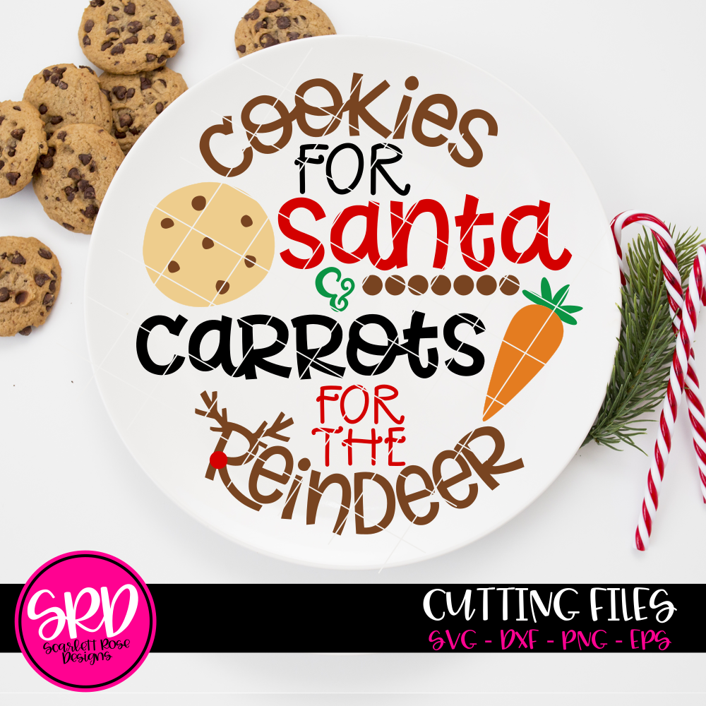 cookies for santa plate image