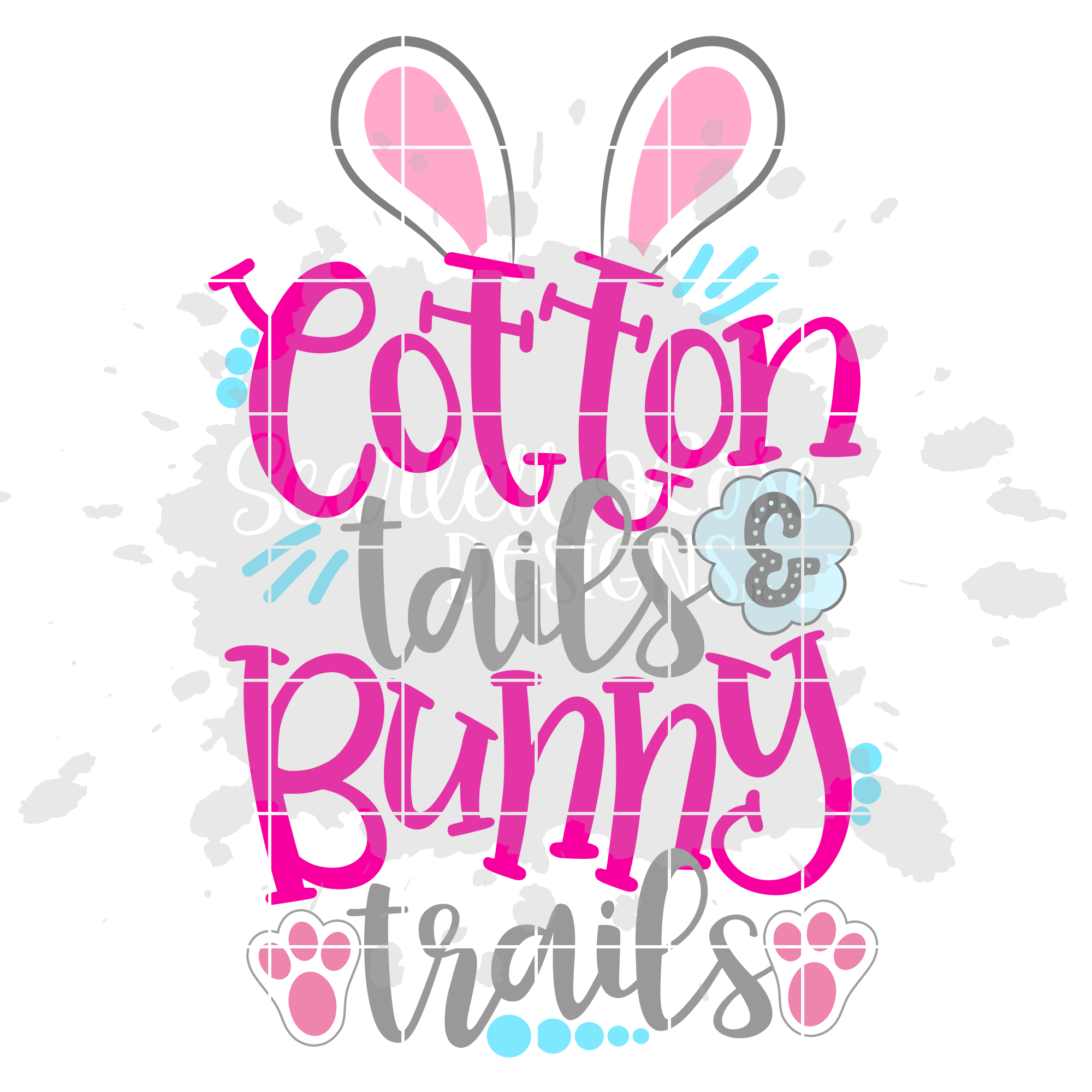 Download Easter SVG, Cotton Tails and Bunny Trails SVG - Scarlett ...