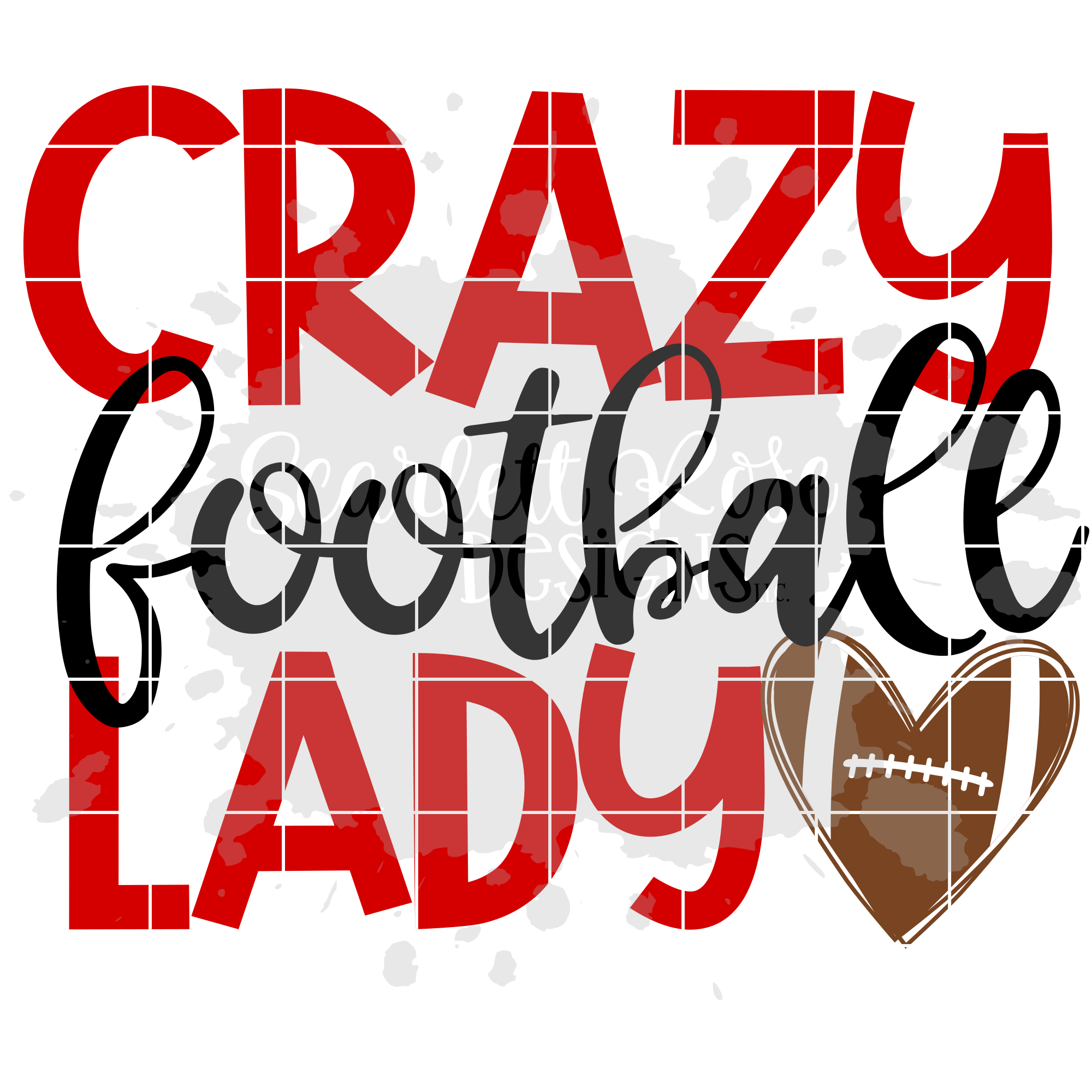 Download Sports SVG, Crazy Football Lady SVG cut file - Scarlett ...