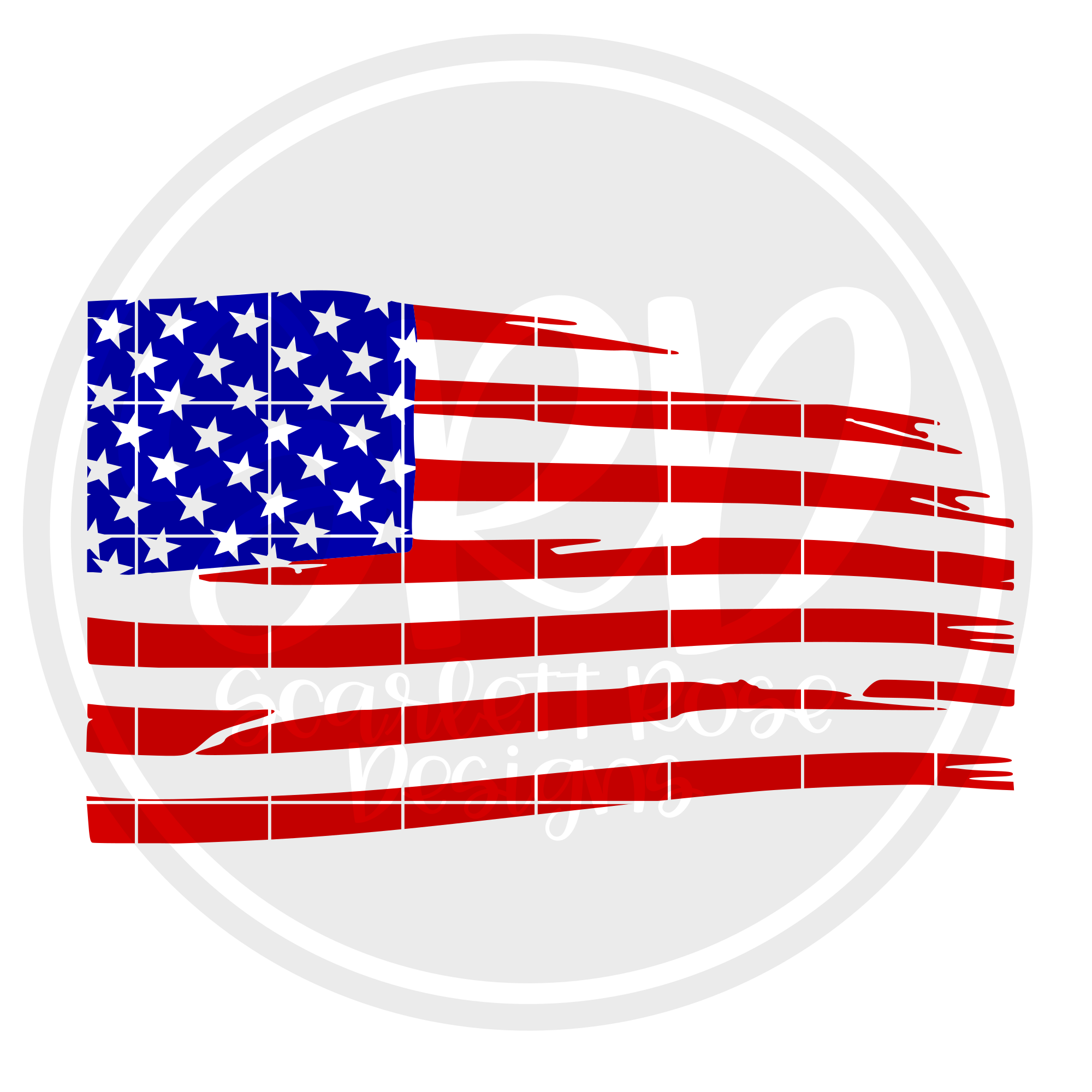 Fourth Of July Svg Distressed American Flag Svg Cut File Scarlett Rose Designs