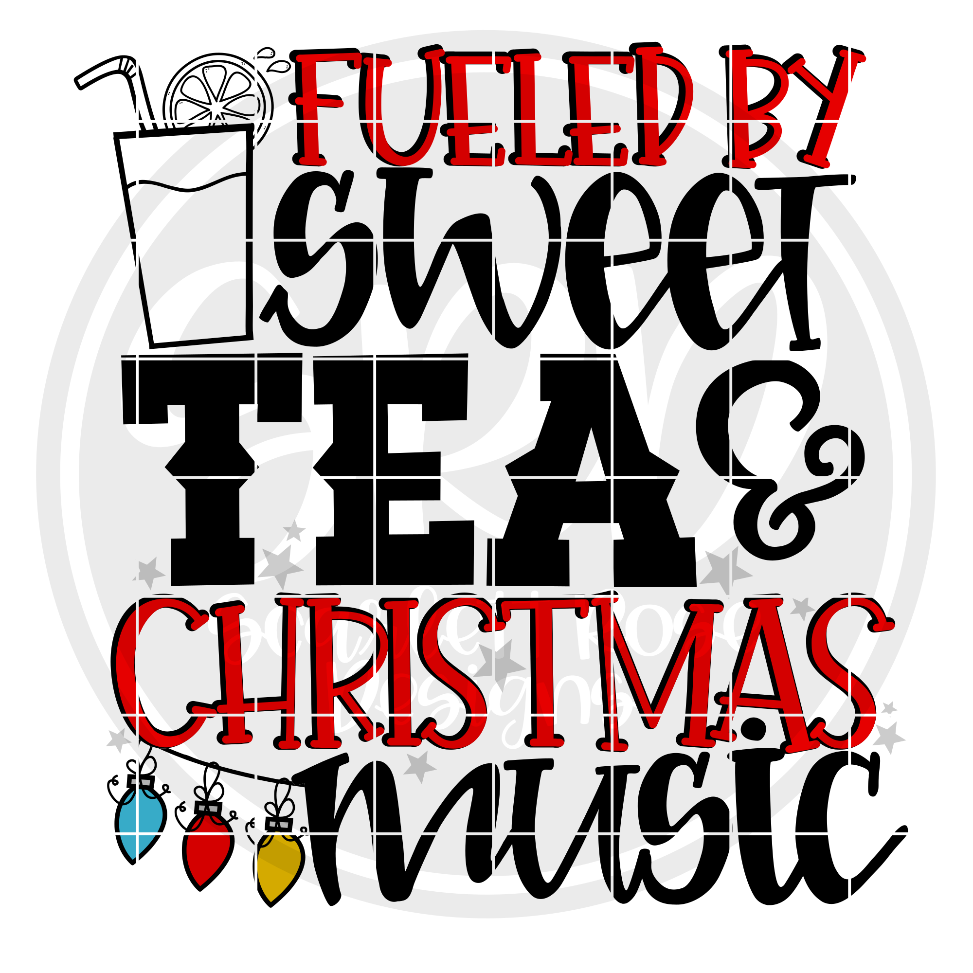 Download Southern Svg, Fueled by Sweet Tea and Christmas Music SVG ...