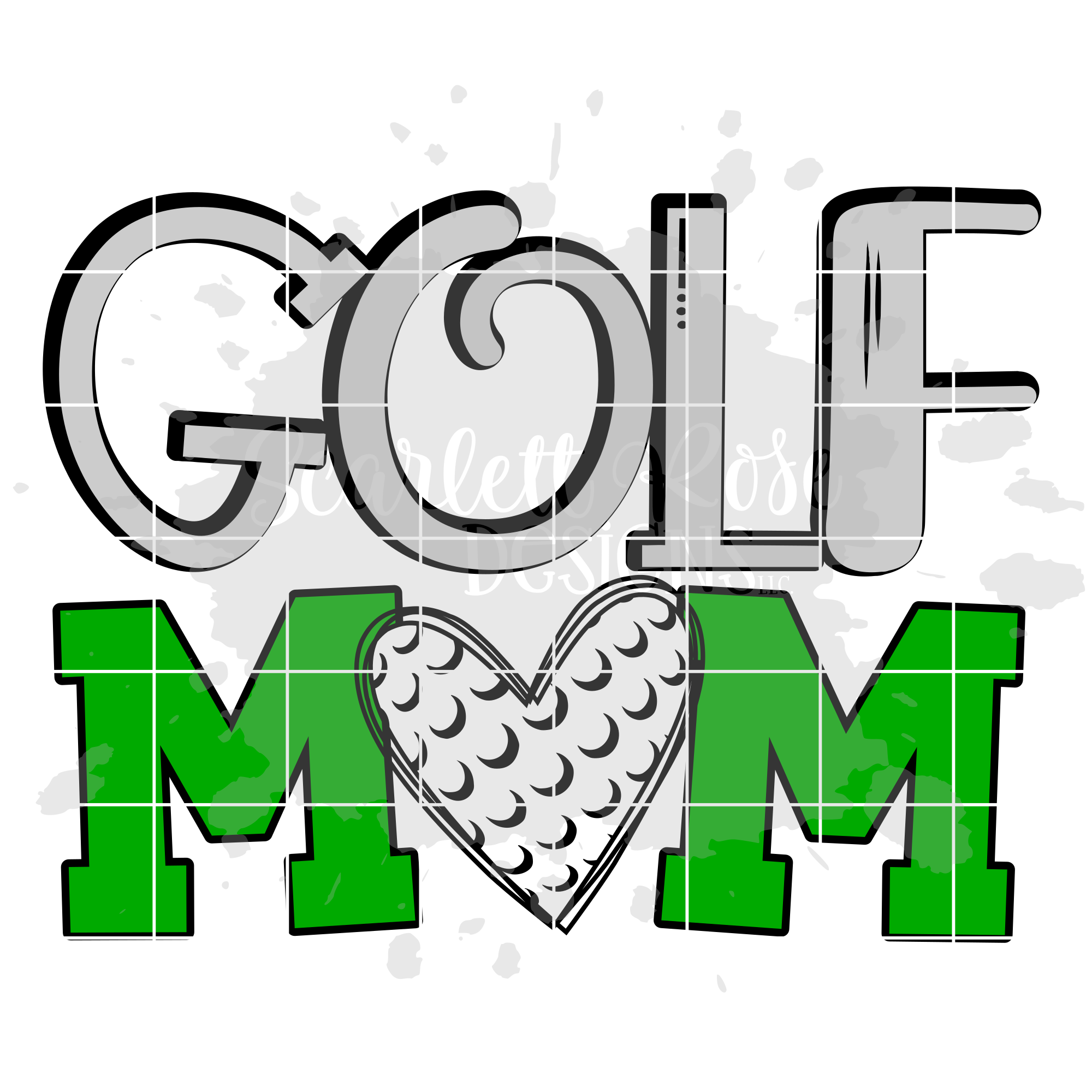 Golf Mom Svg Cut File Scarlett Rose Designs