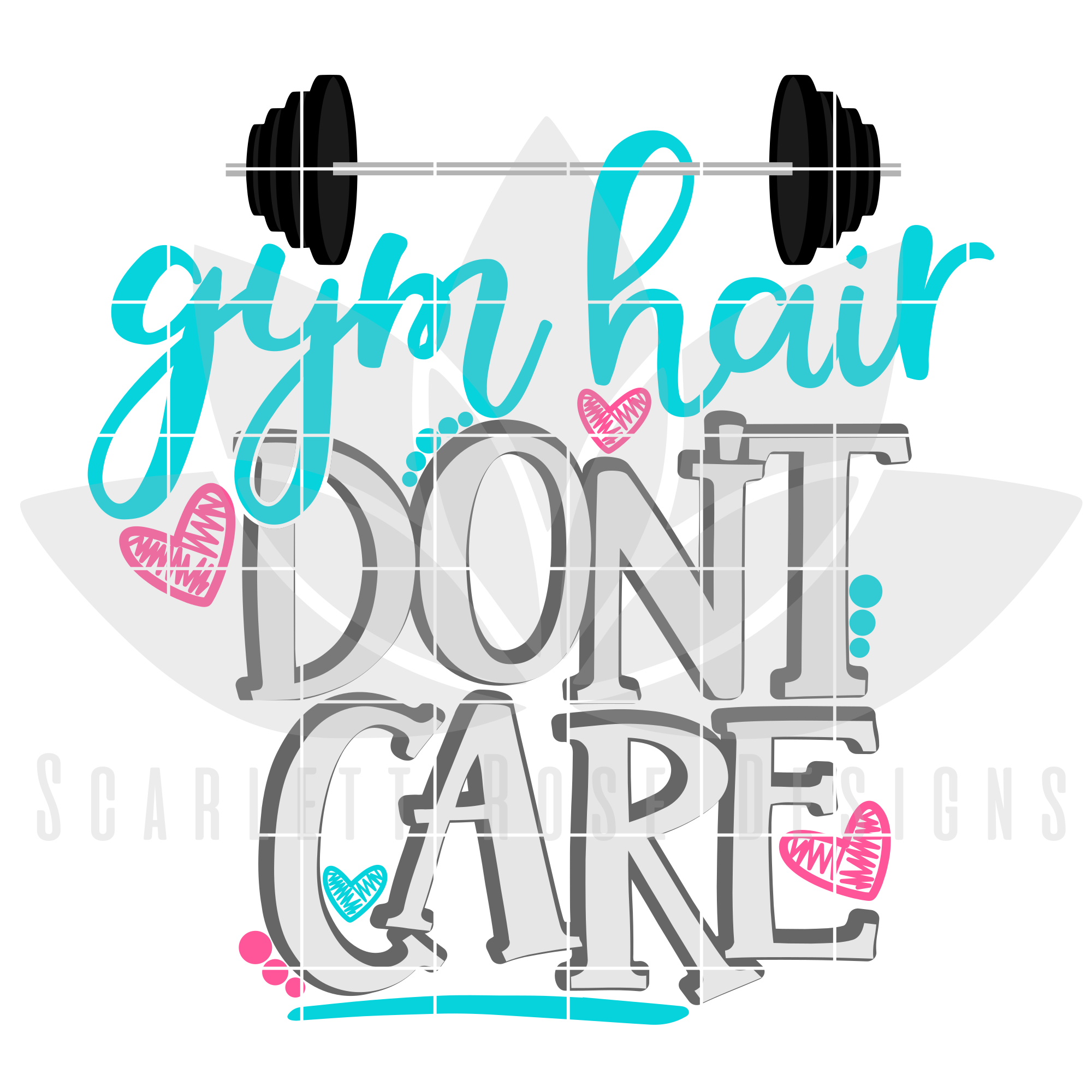 Download Gym Hair Don't Care SVG, Fitness, Workout SVG cut file ...