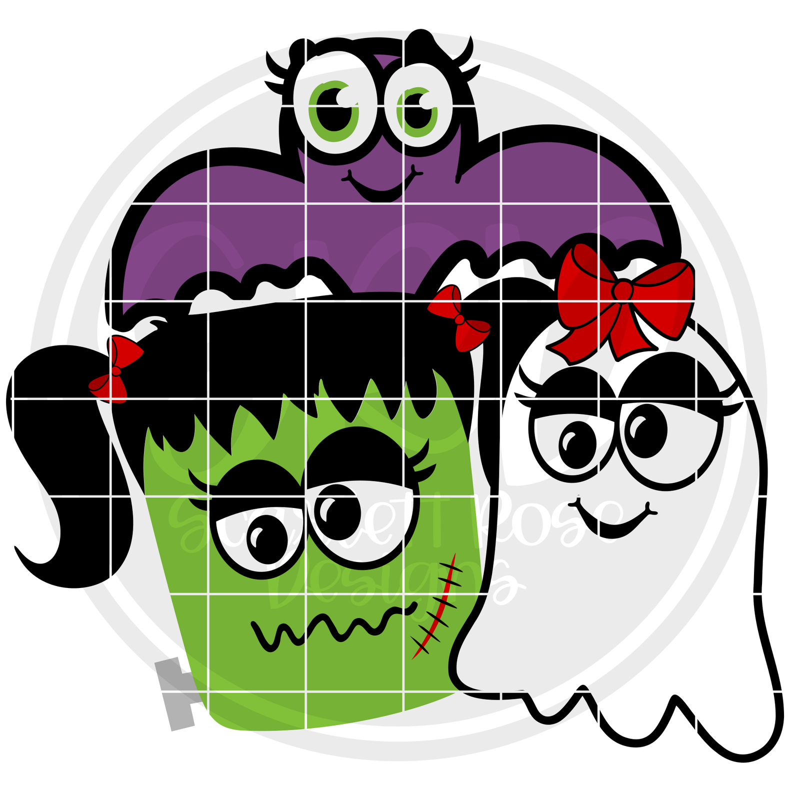 Halloween SVG, Halloween Girls SVG - Clipart - Scarlett Rose Designs