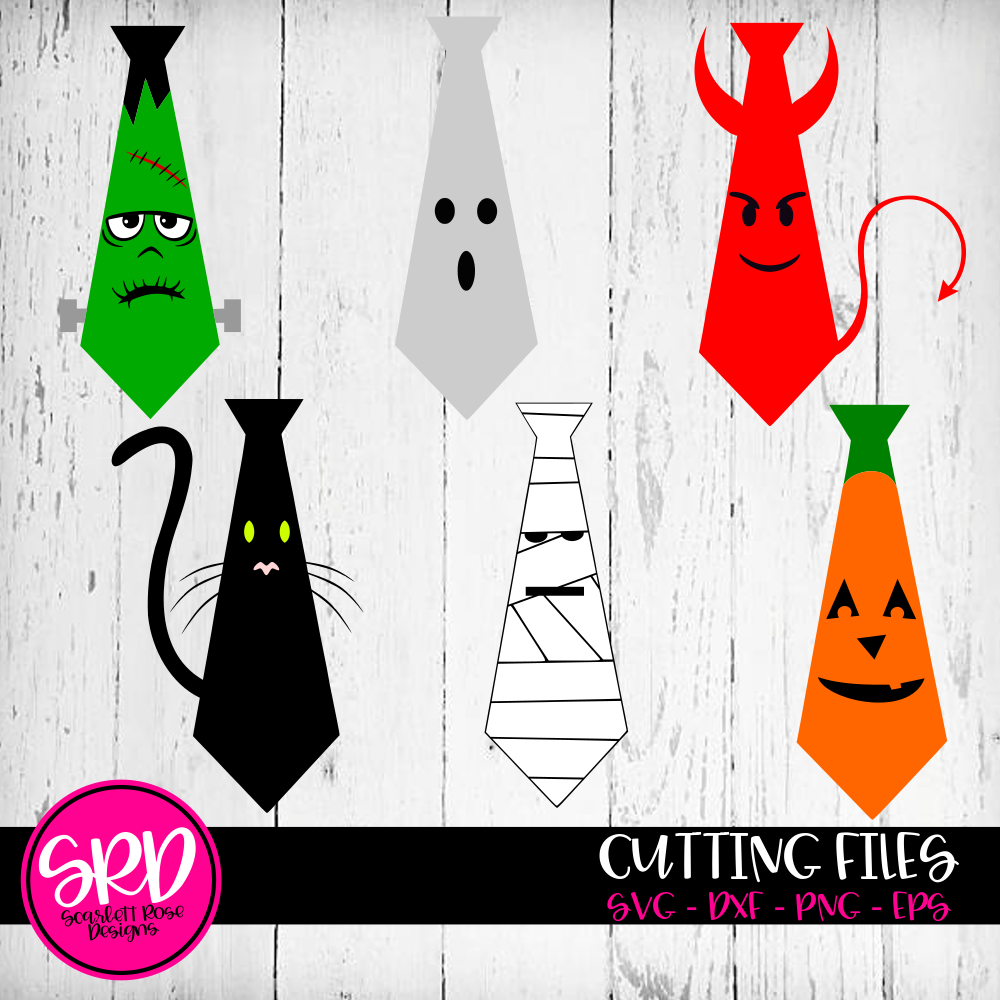 Download Halloween SVG cut file, Cute Halloween Tie boy shirt - Scarlett Rose Designs