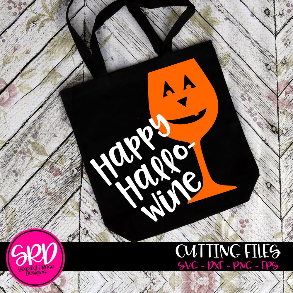 Download Halloween SVG cut file, Hallo-Wine, Pumpkin Wine Glass SVG ...