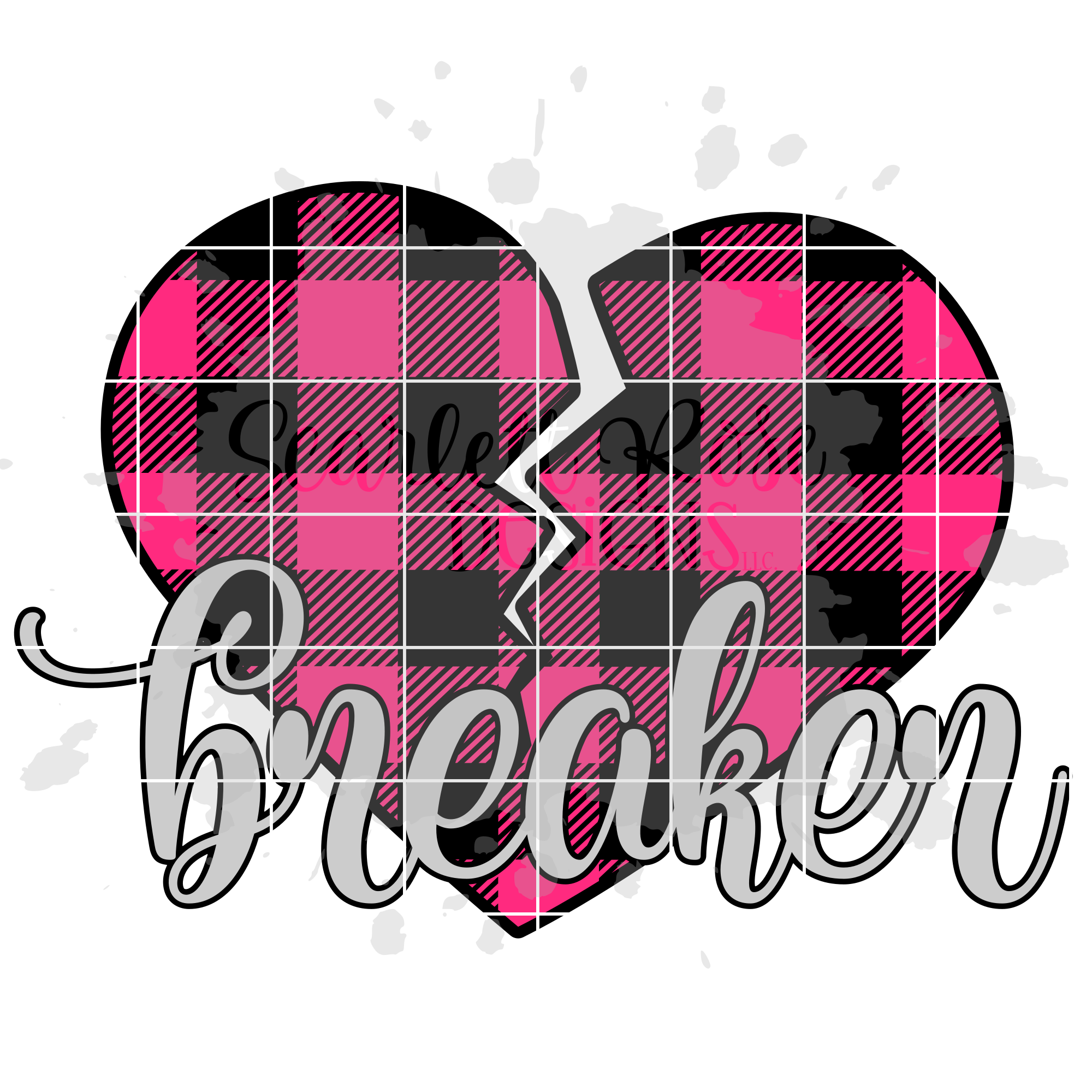 Valentine S Day Svg Heart Breaker Plaid Svg Scarlett Rose Designs