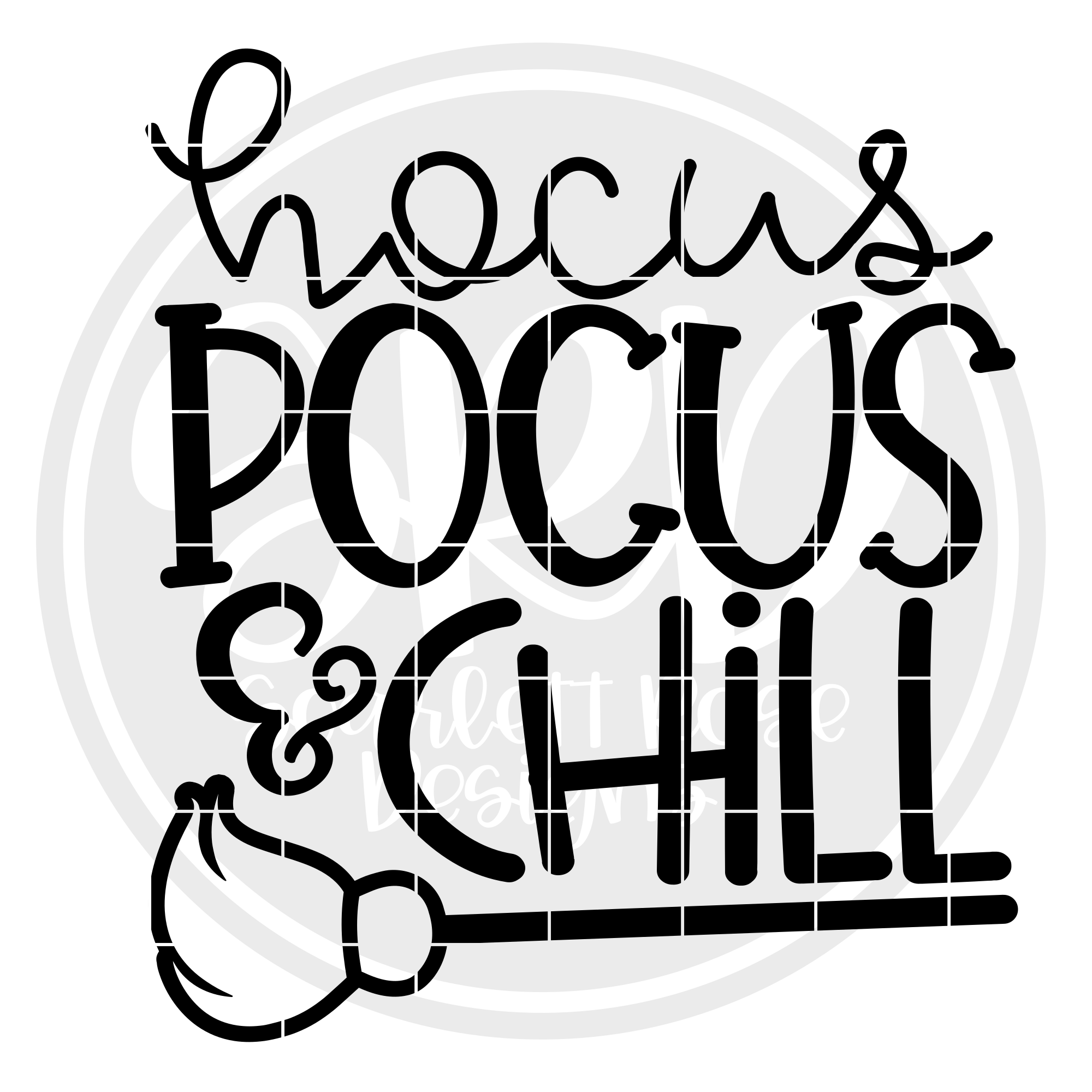 Download Halloween SVG, Hocus Pocus & Chill SVG - Black - Scarlett ...
