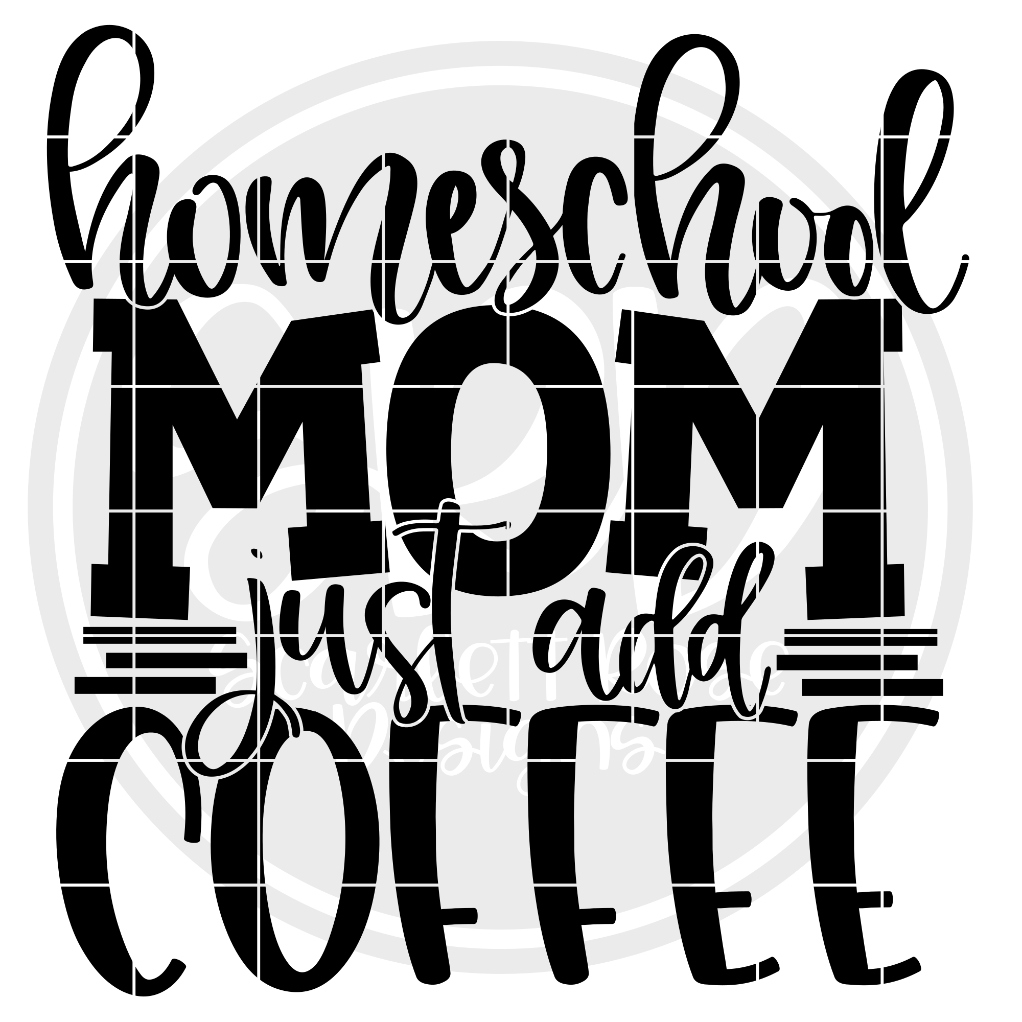 Download School SVG, Homeschool Mom Just Add Coffee SVG cut file ...