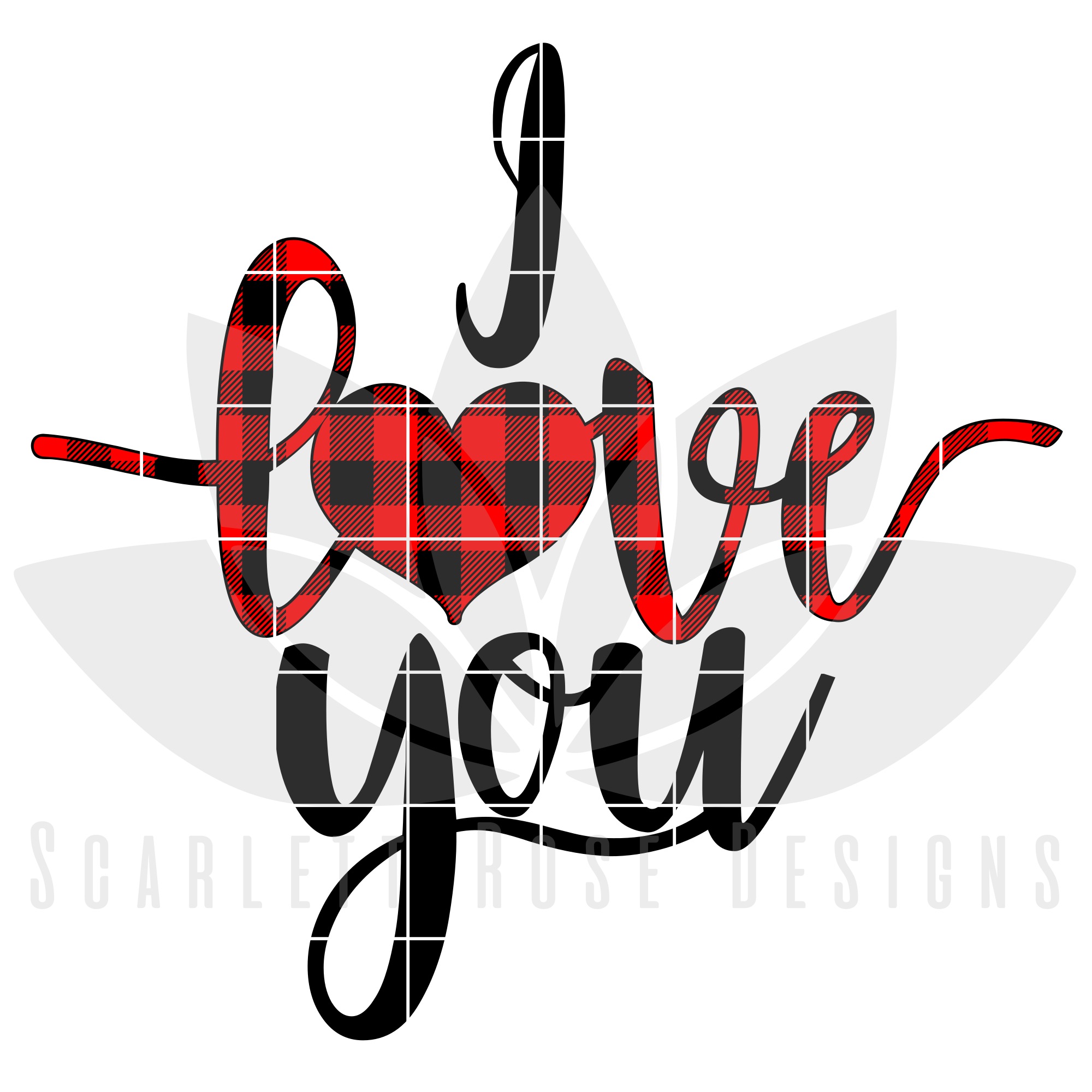 Download Valentine's Day SVG, DXF, I Love You, Buffalo Plaid ...