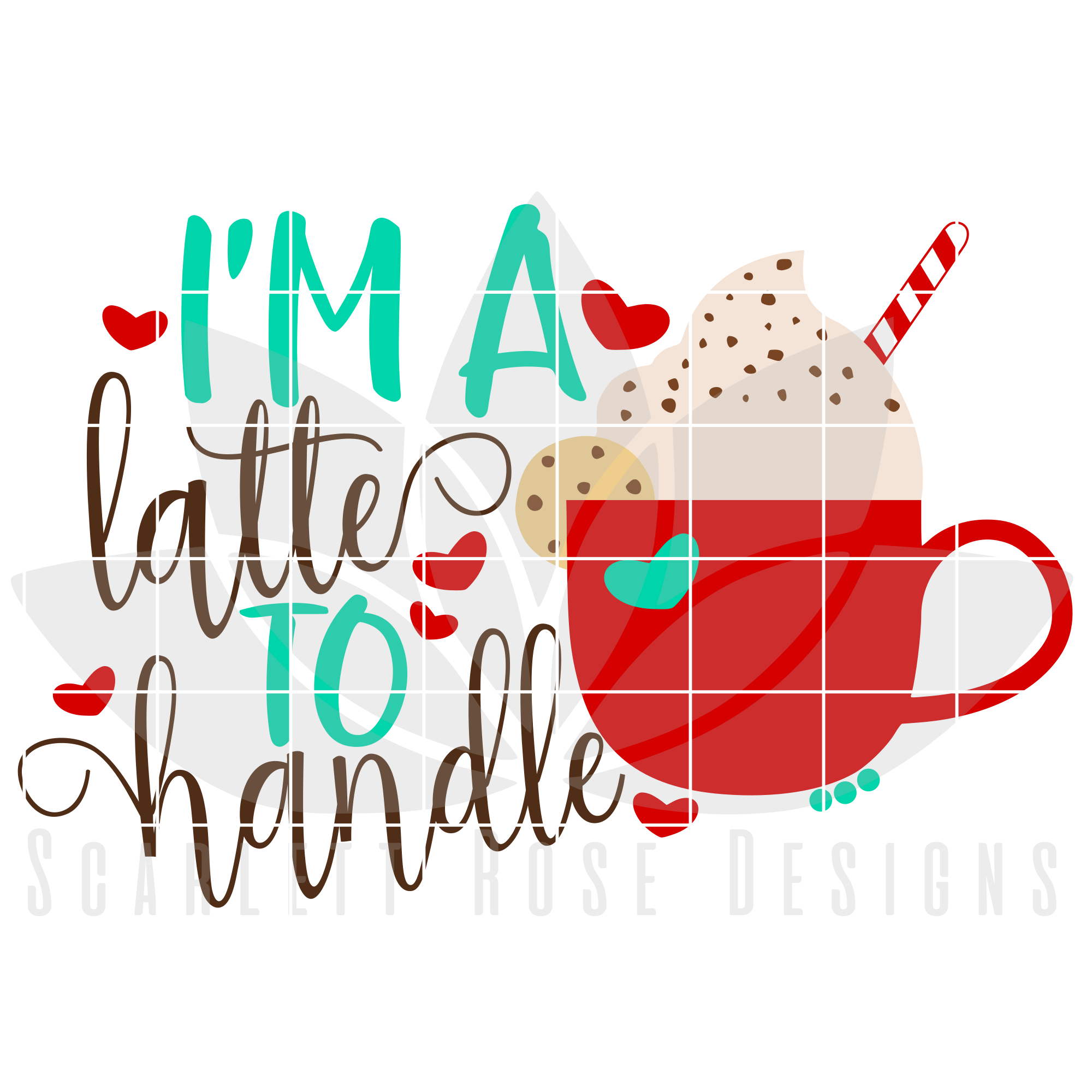 Download Coffee, Latte SVG, DXF, I Need Coffee, I'm A Latte To Handle, Mommy and Me - Scarlett Rose Designs