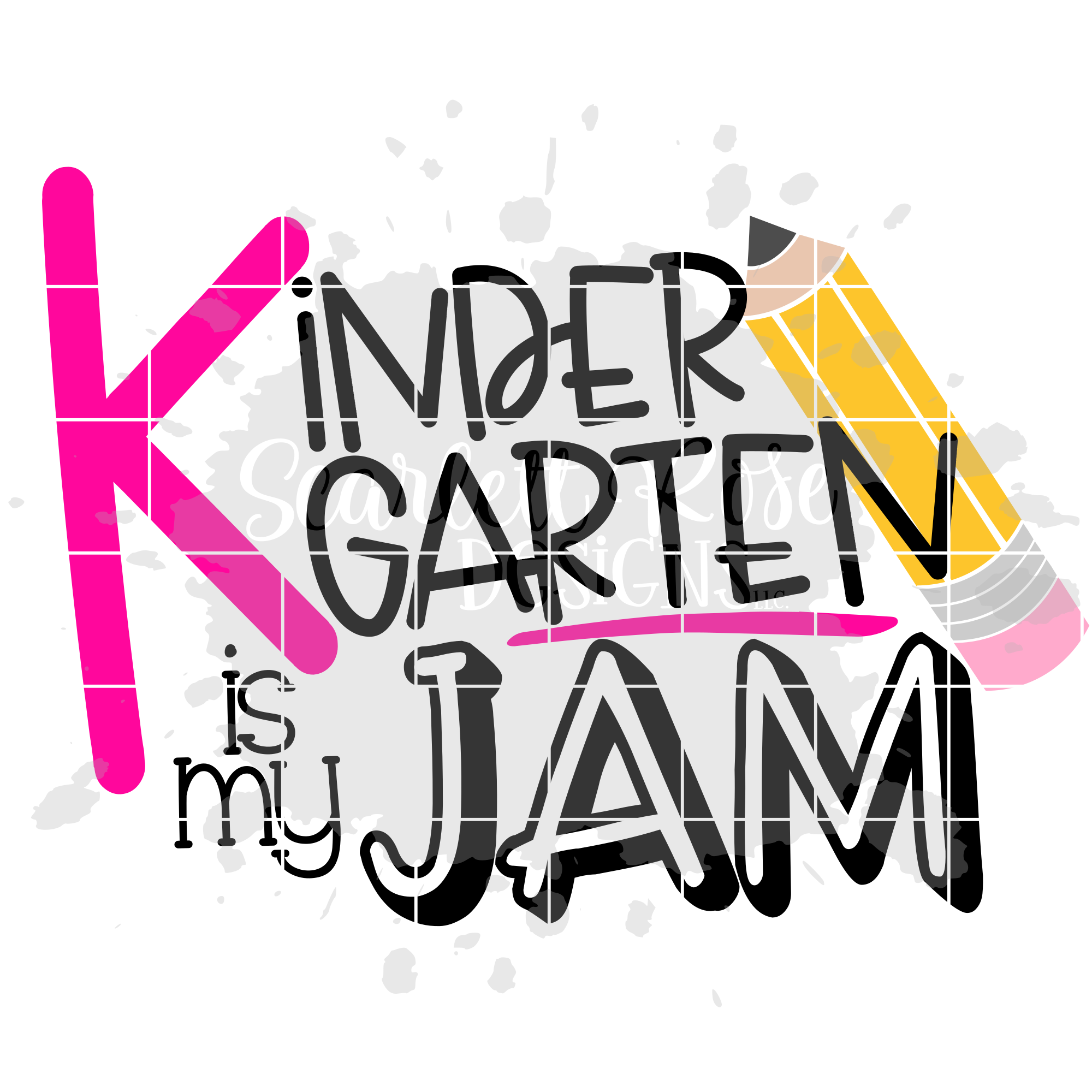School SVG, Kindergarten is my Jam SVG cut file - Scarlett ...