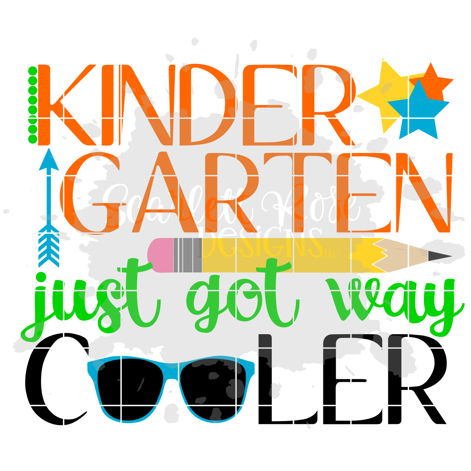 Download Back To School SVG cut file, Kindergarten just got way ...