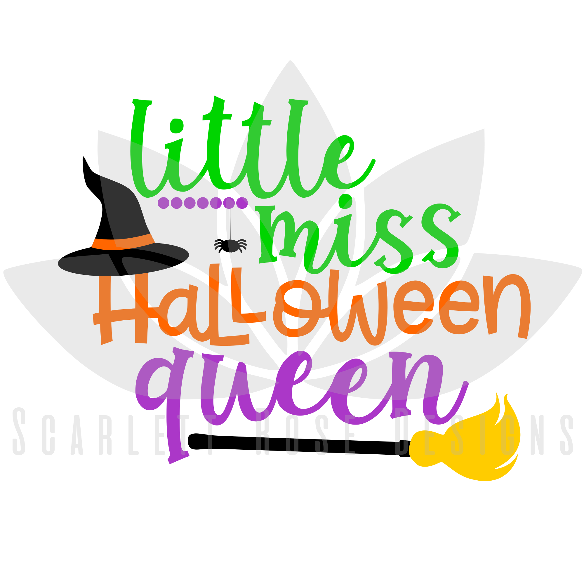 Download Halloween SVG cut file, Little Miss Halloween Queen SVG ...