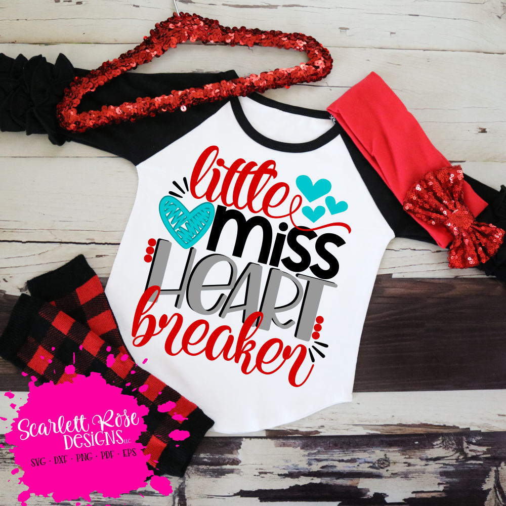 Download Valentine's Day SVG, Little Miss Heart Breaker SVG ...