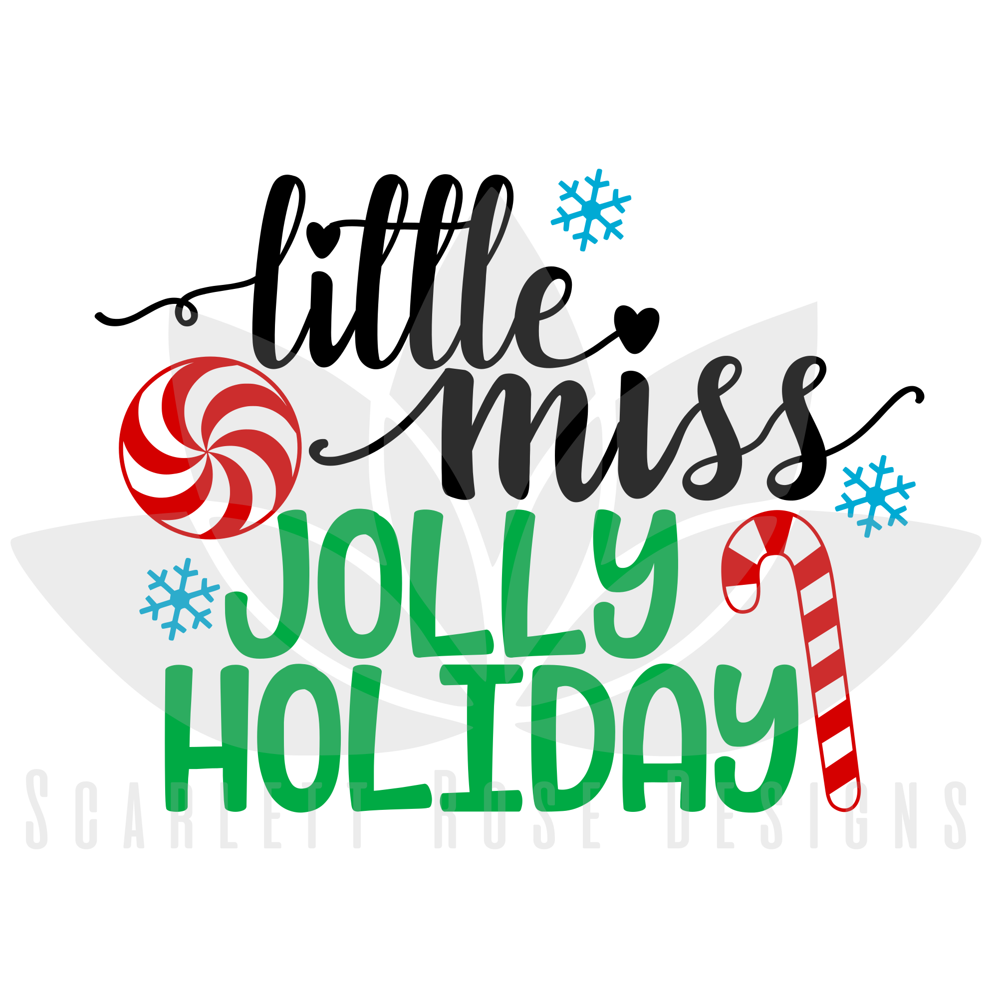 Download Christmas SVG cut file, Little Miss Jolly Holiday girl SVG ...