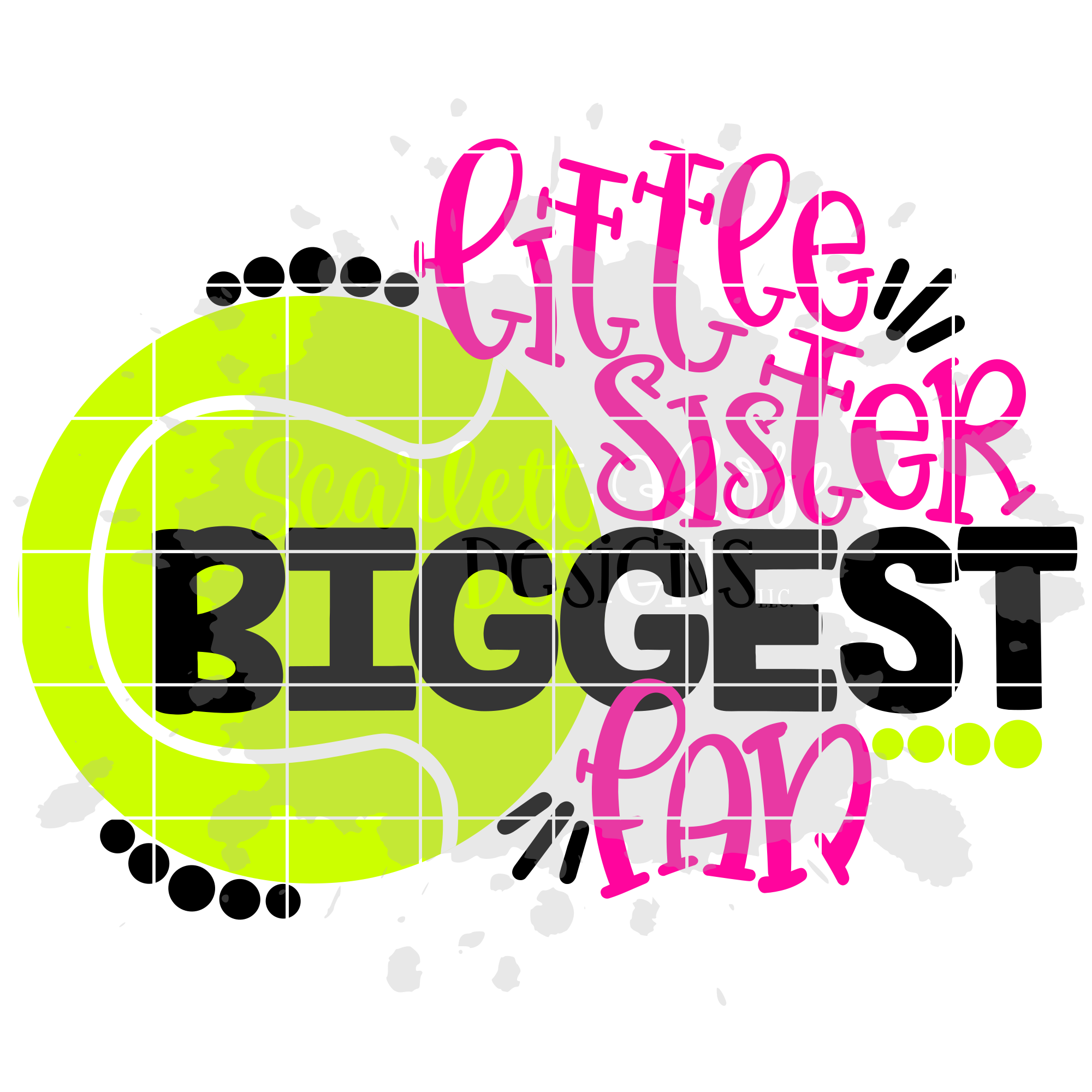 Download Tennis SVG, Little Sister Biggest Fan - Tennis SVG cut ...