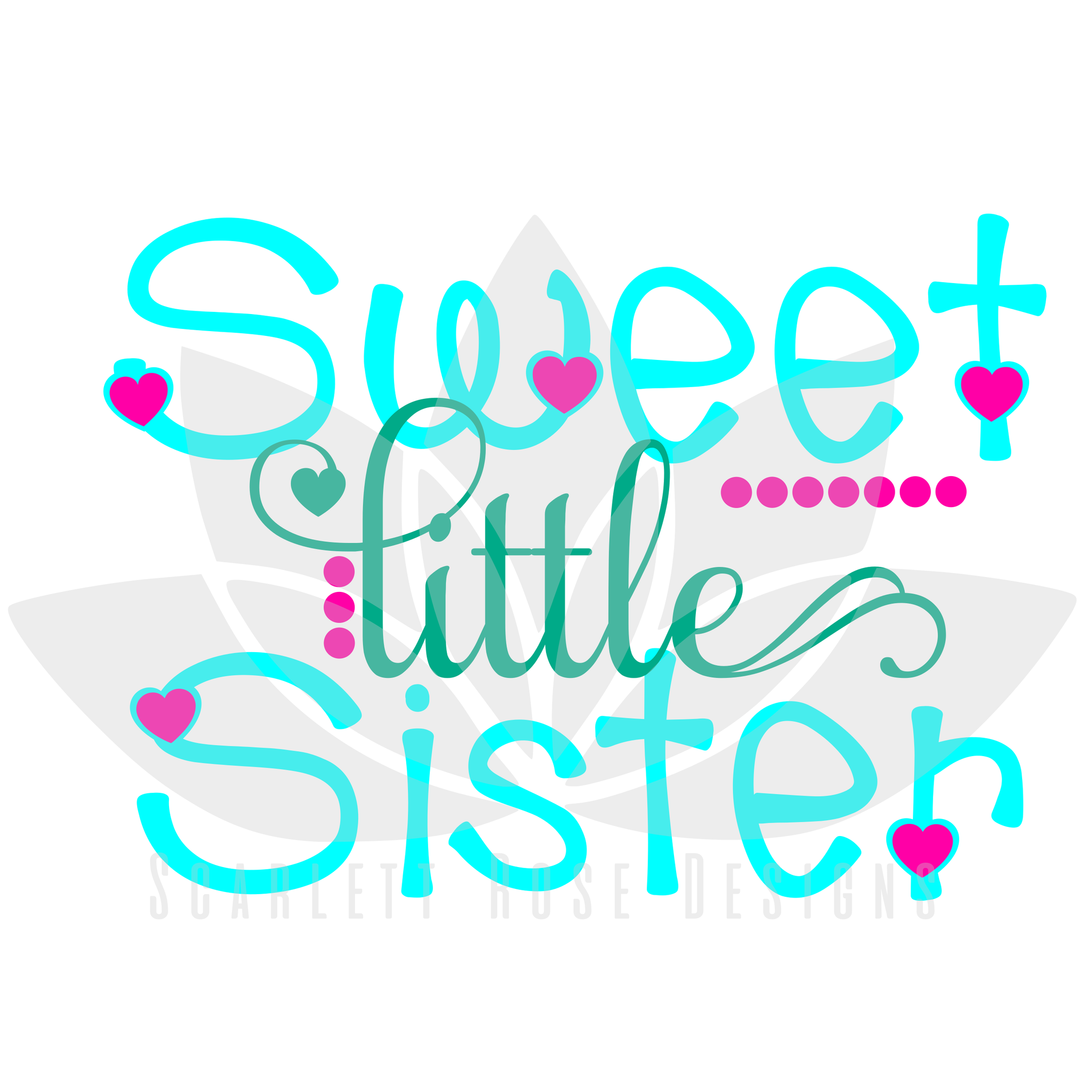 Download New Cute Big Sister Svg Cut File New Baby Announcement Scarlett Rose Designs