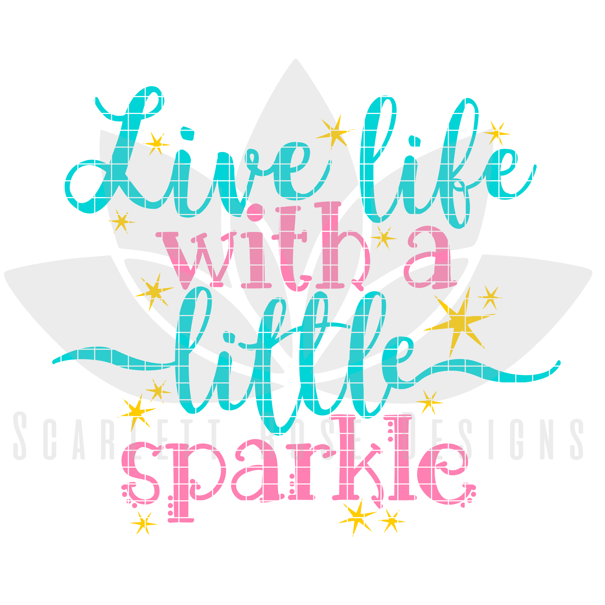 Live Life with a Little Sparkle, Princess SVG cut file ...