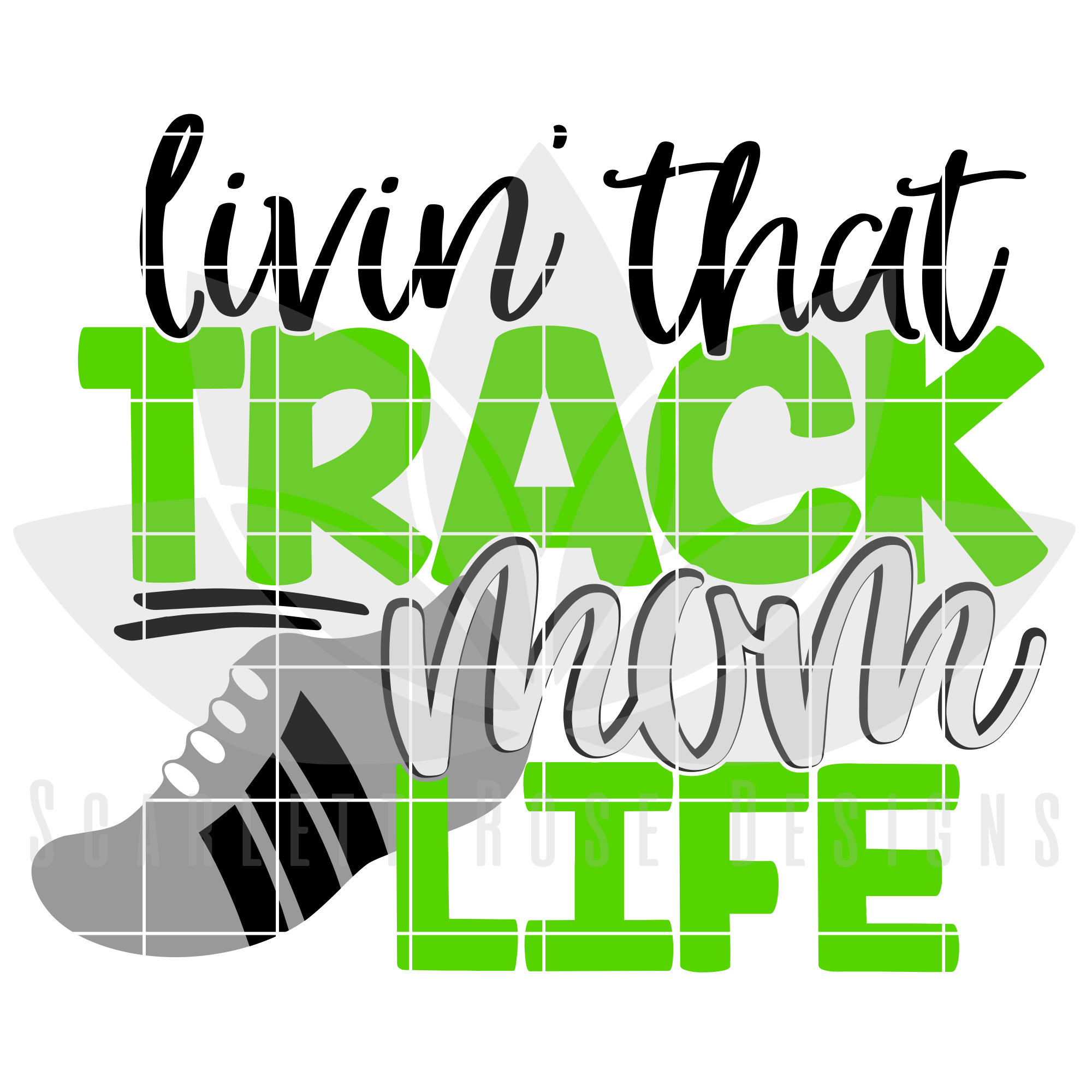 Track Mom Svg Livin That Track Mom Life Svg Cut File Scarlett Rose Designs