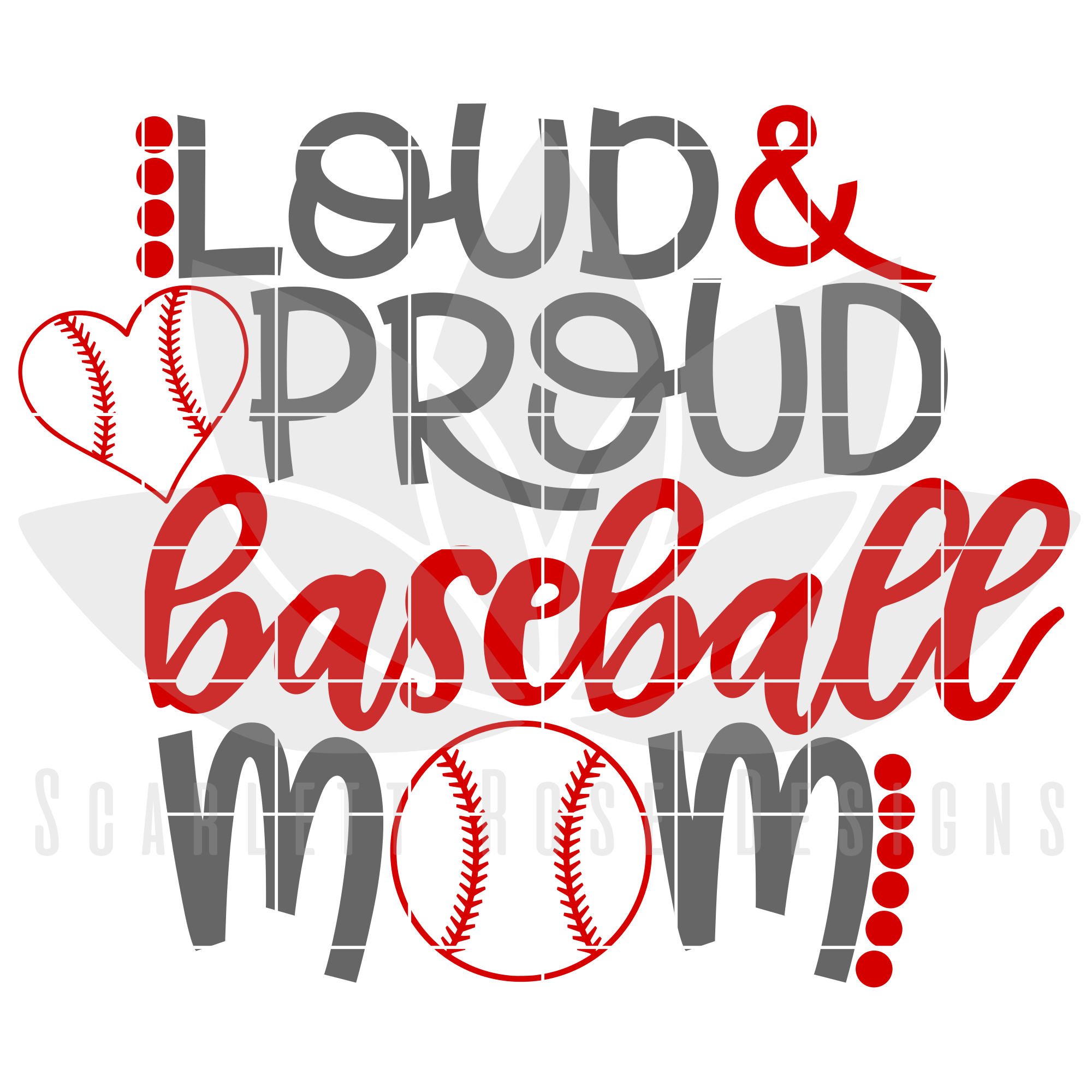 Download Baseball Mom SVG, Loud and Proud Baseball Mom cut file ...