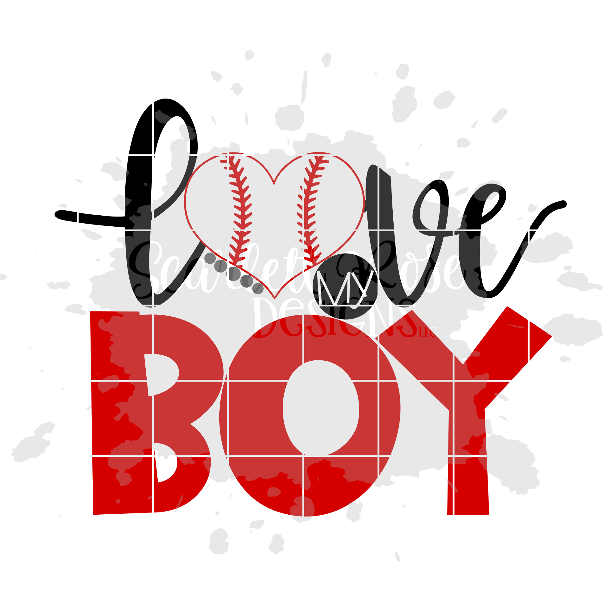 Love My Boy Baseball Svg Cut File Scarlett Rose Designs