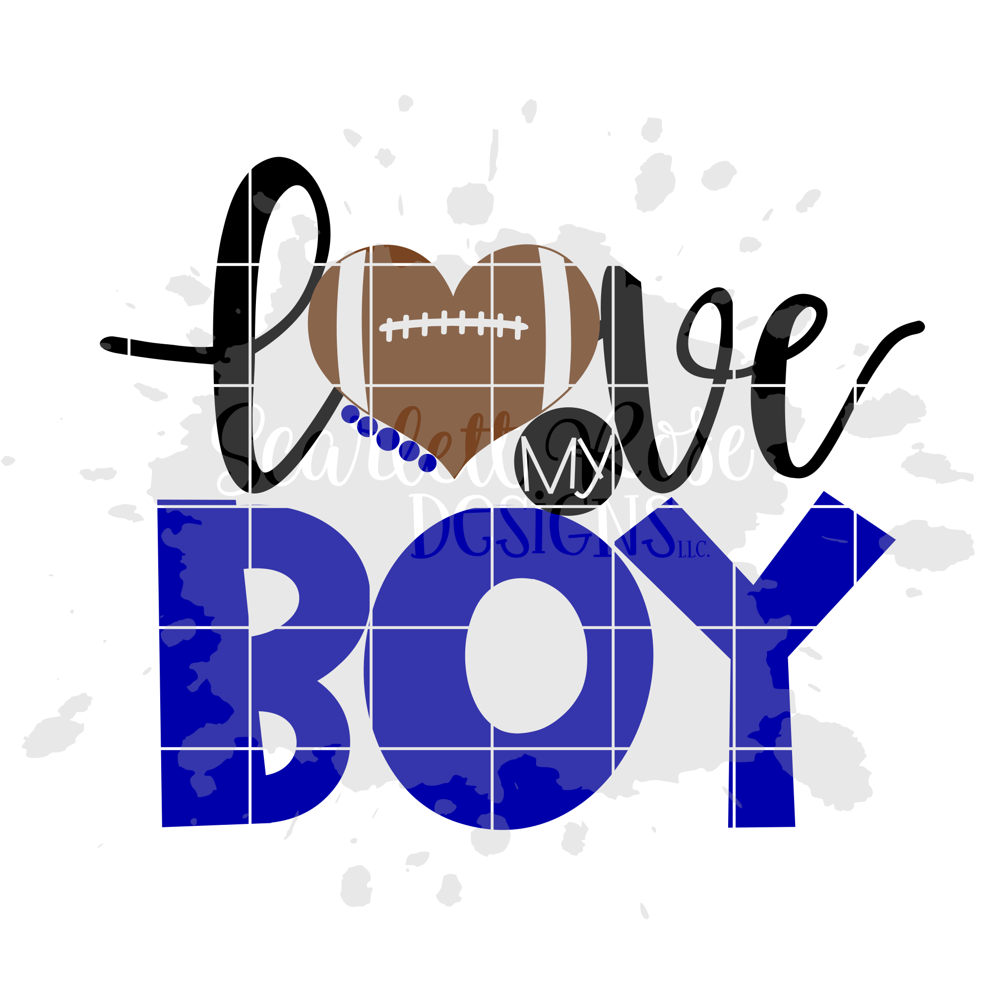 Download Love my Boy - Football SVG cut file - Scarlett Rose Designs