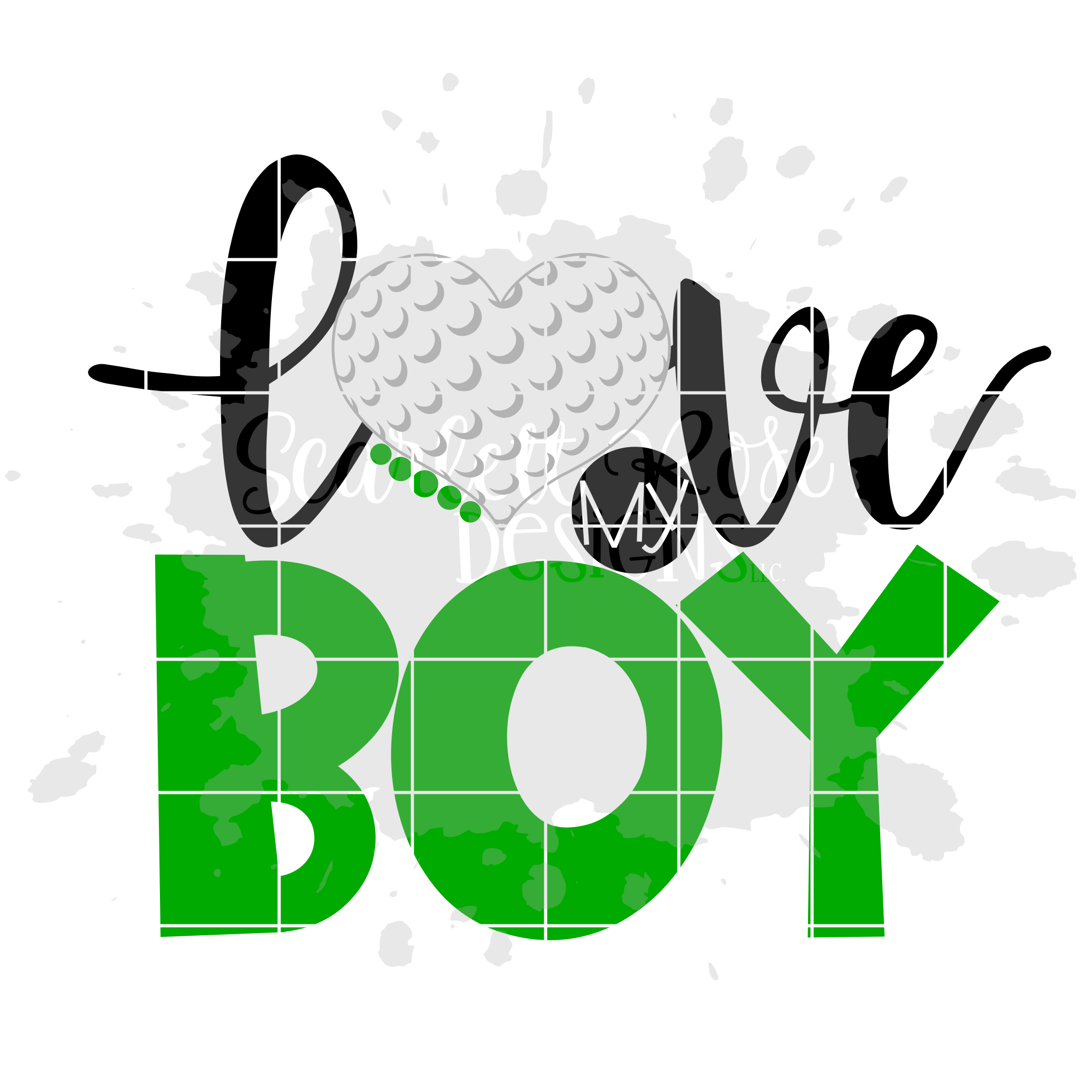 Love My Boy Golf Svg Cut File Scarlett Rose Designs