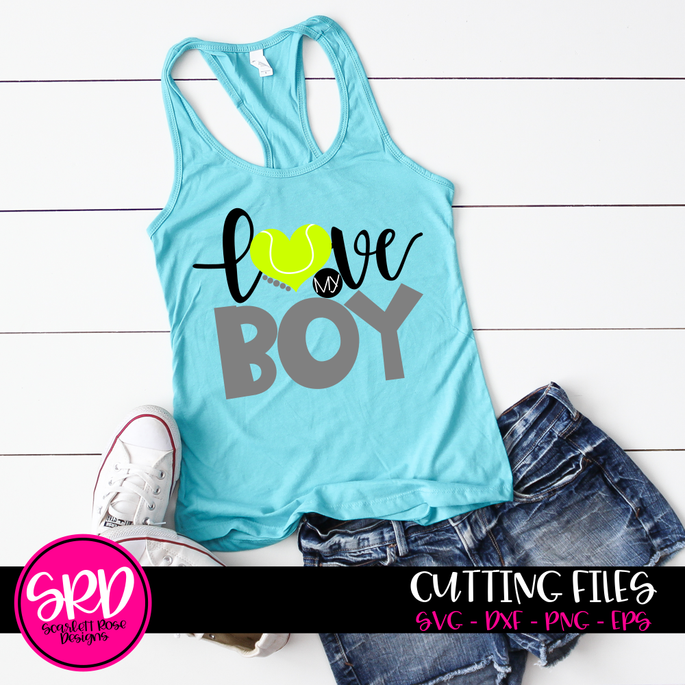 Download Tennis SVG, Love my Boy - Tennis SVG cut file - Scarlett Rose Designs