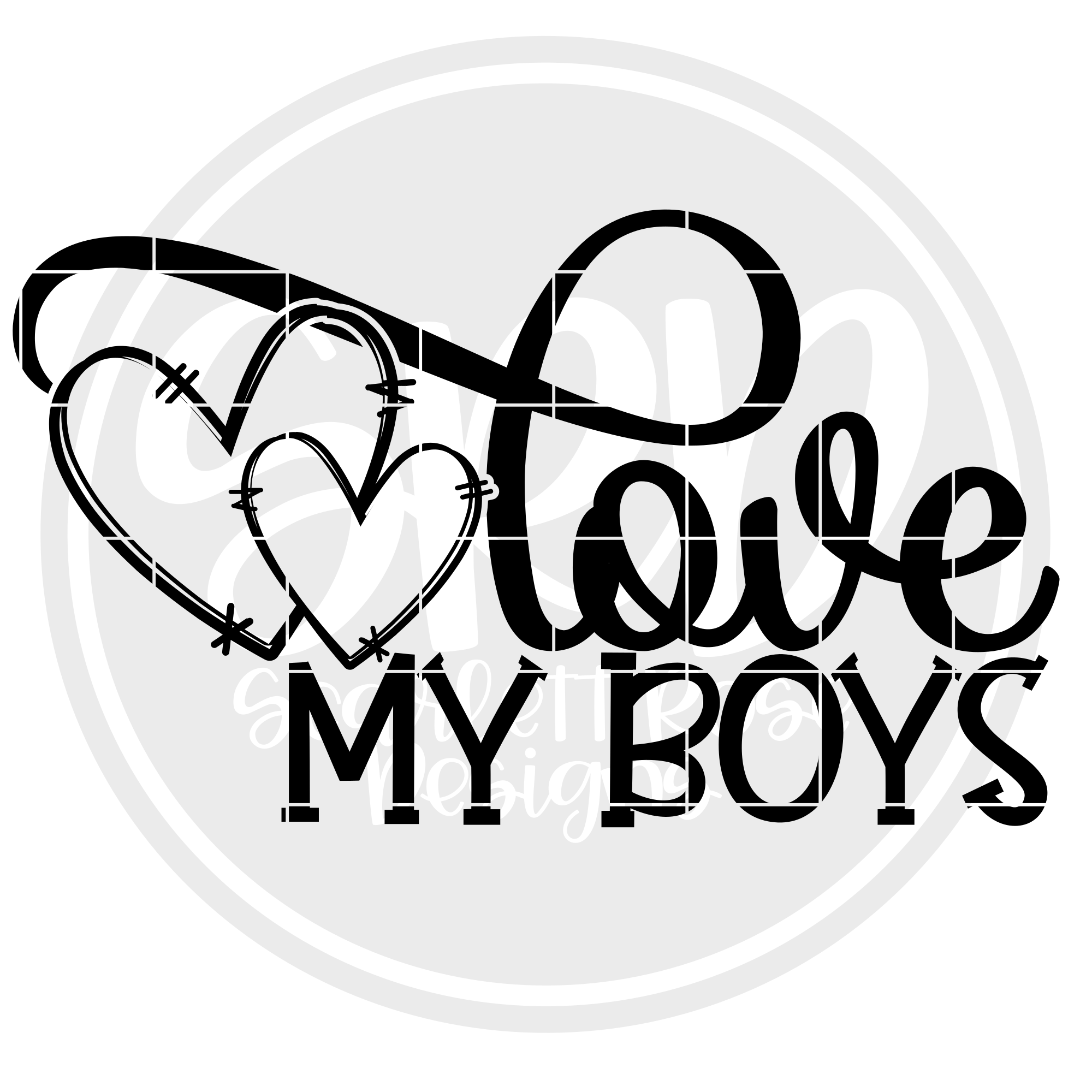 Valentine's Day SVG, Love My Boy SVG - Valentine - Scarlett Rose Designs