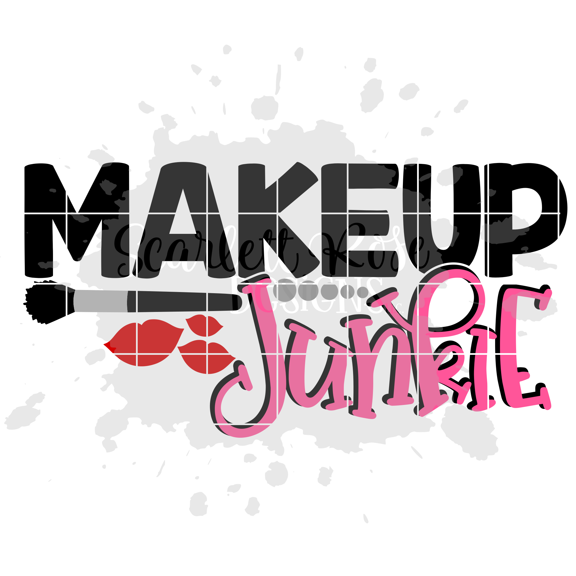 Download Makeup SVG, Makeup Junkie SVG - Scarlett Rose Designs