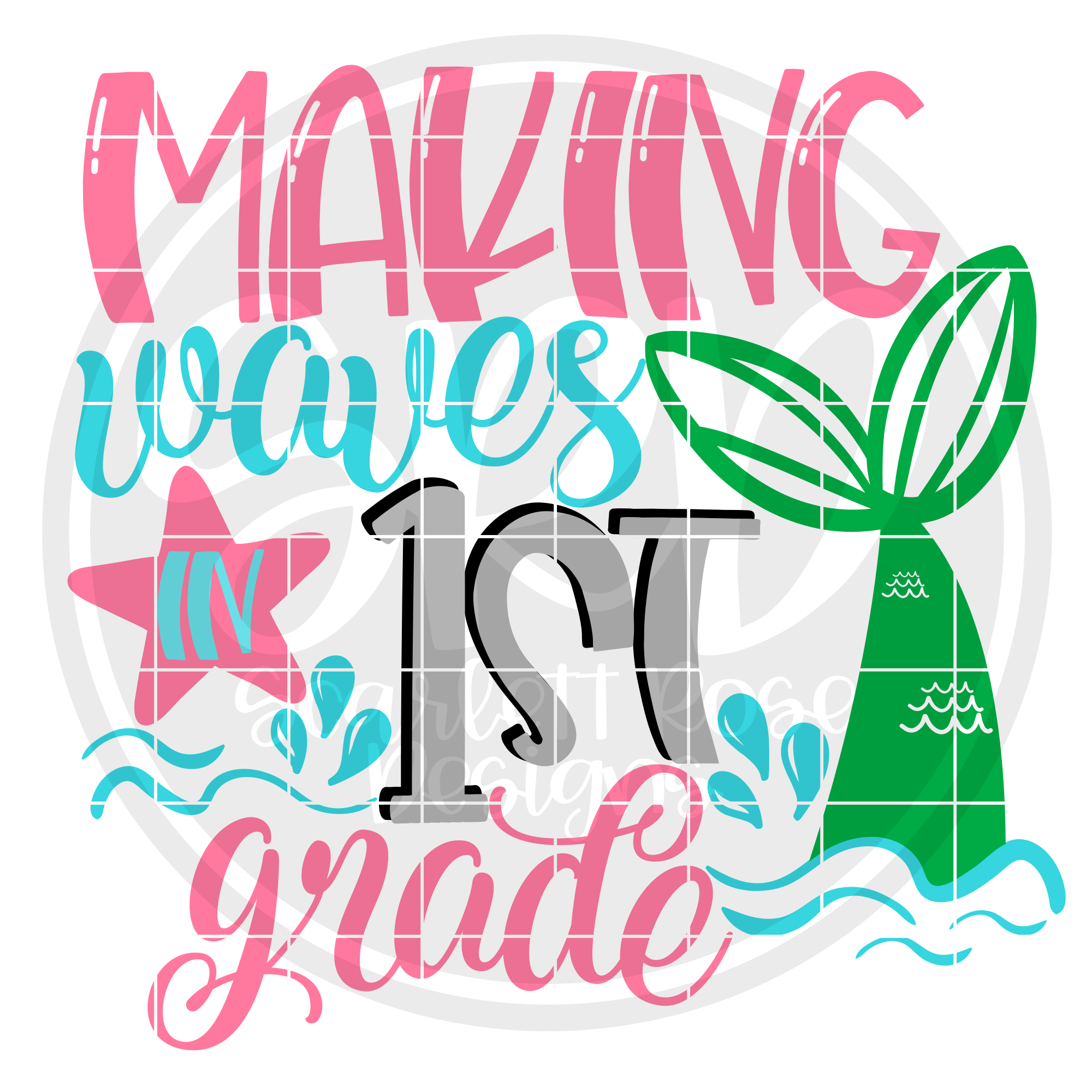 Download School Svg Making Waves In 1st Grade Svg Cut File Scarlett Rose Designs