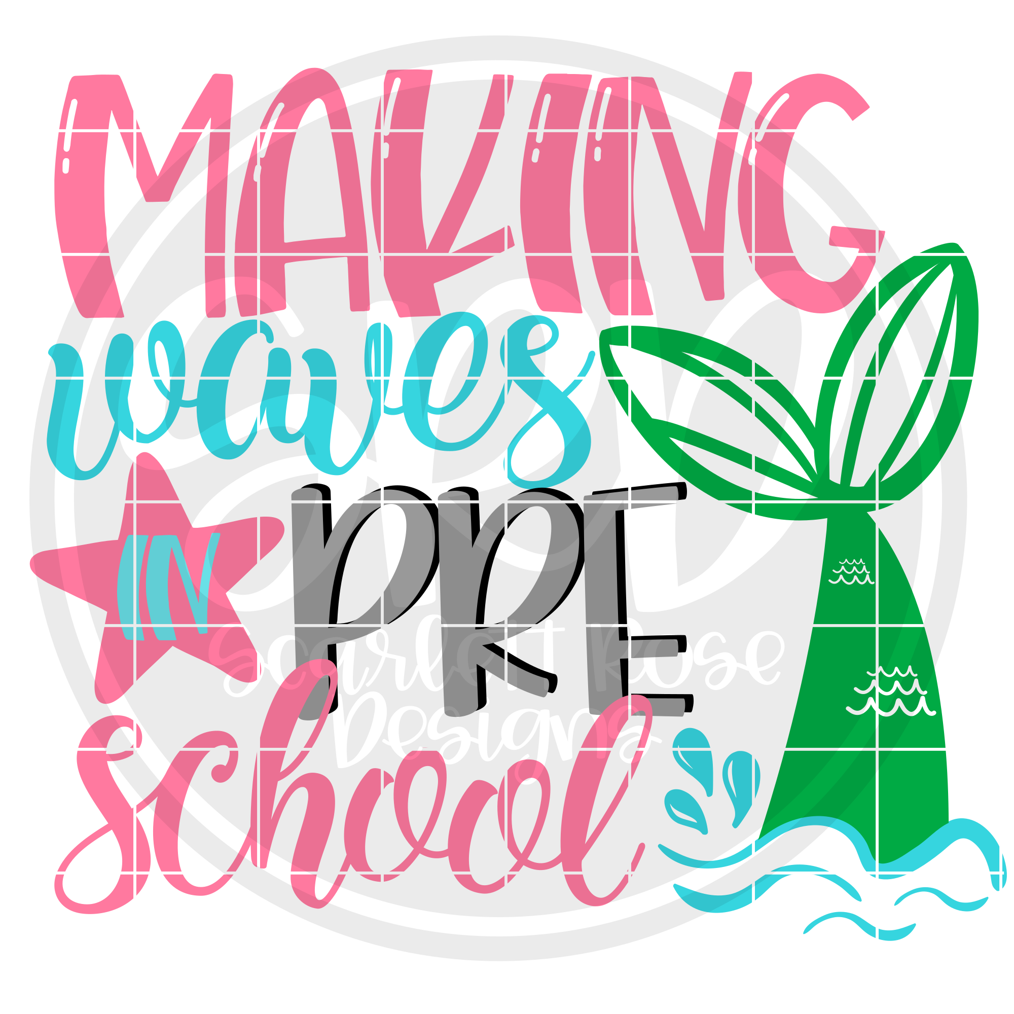 School SVG, Making Waves in Preschool SVG cut file ...