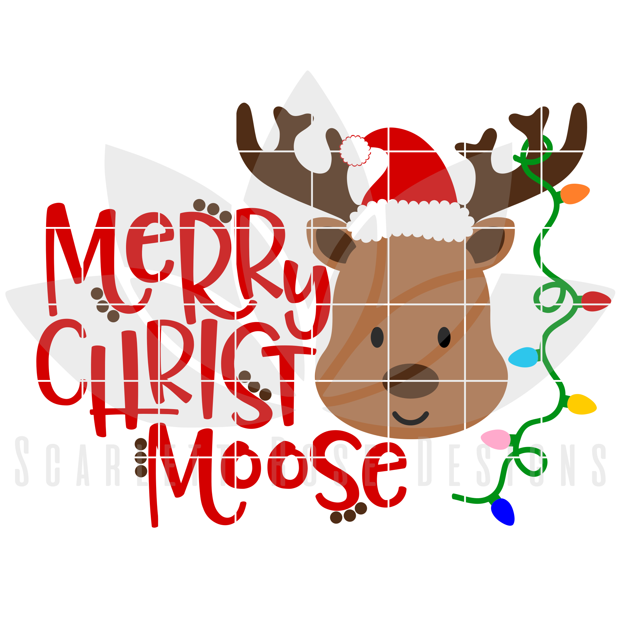 Download Christmas Svg Dxf Cut File Merry Christ Moose Svg Cut File Scarlett Rose Designs