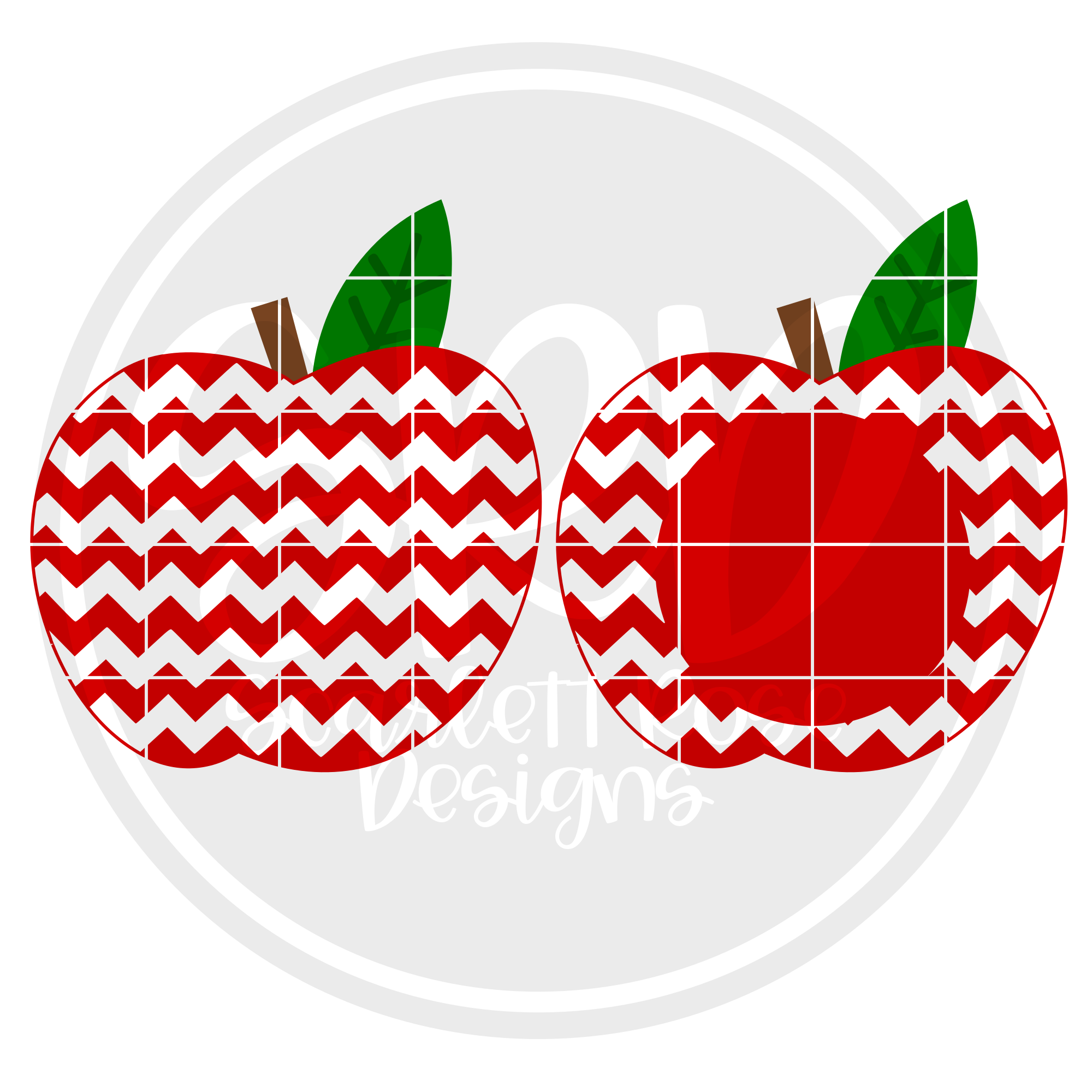 Download Back to School SVG cut file, Chevron Apple Monogram Frame ...