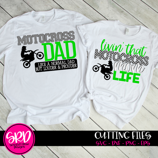 Sports SVG, Motocross Dad - Motocross Mom SVG SET cut file ...